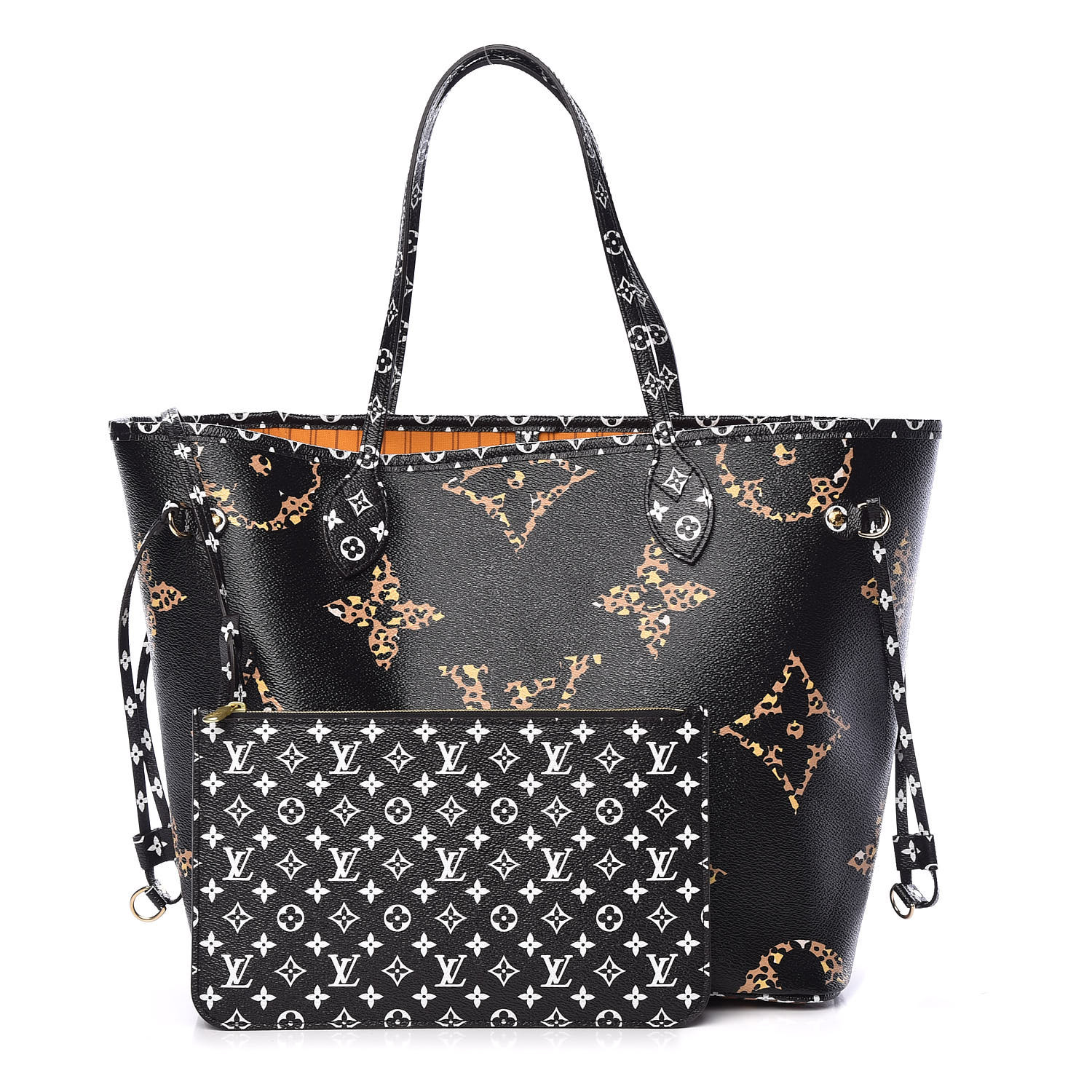 louis vuitton the monogram jungle collection by outlet louis vuitton LOUIS VUITTON Monogram Giant Jungle Neverfull MM Black 456459