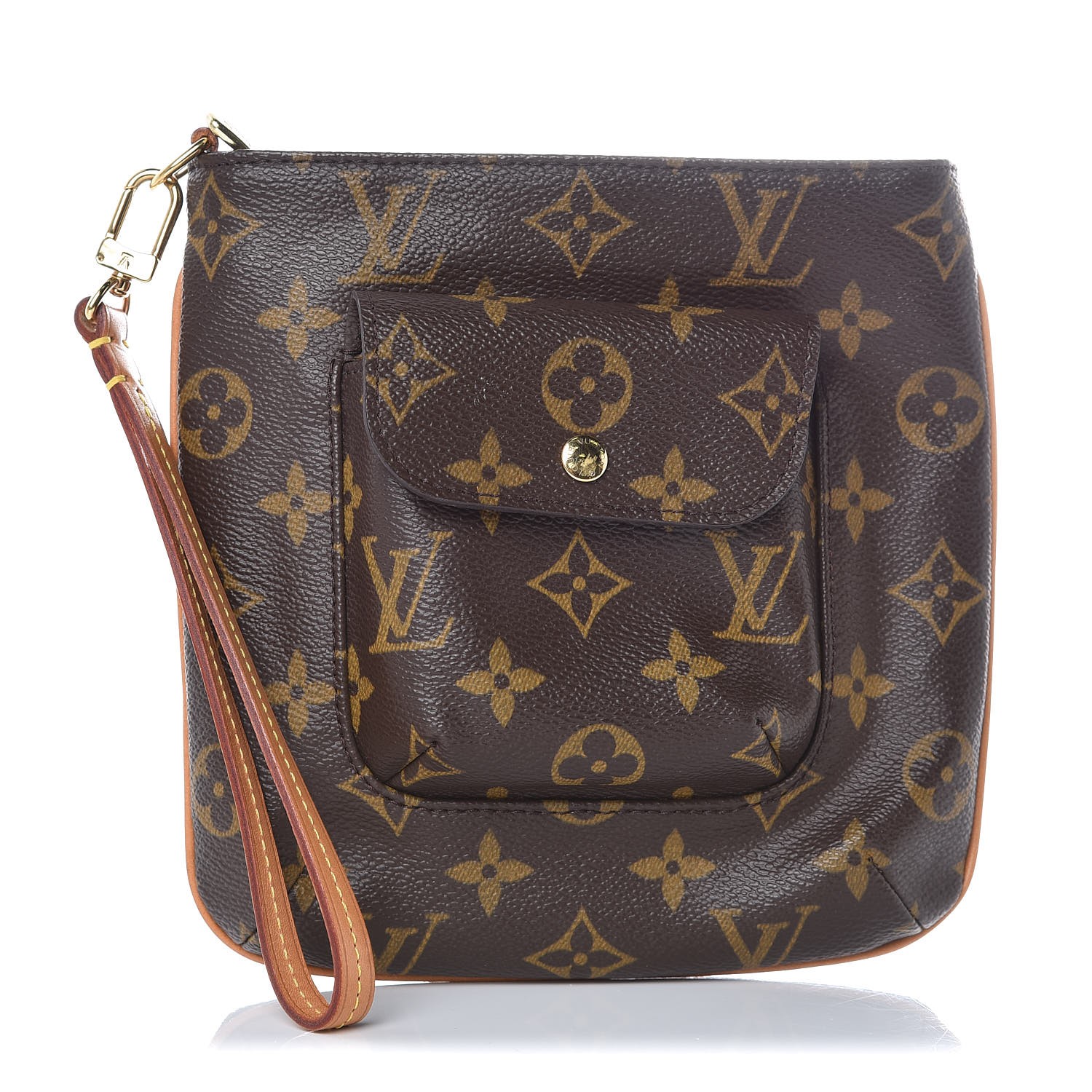 louis vuitton wristlet cheap LOUIS VUITTON Monogram Partition Wristlet 346175