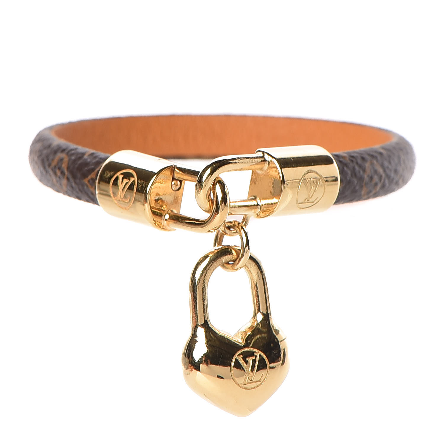 LOUIS VUITTON Monogram Crazy In Lock Bracelet 17 441501