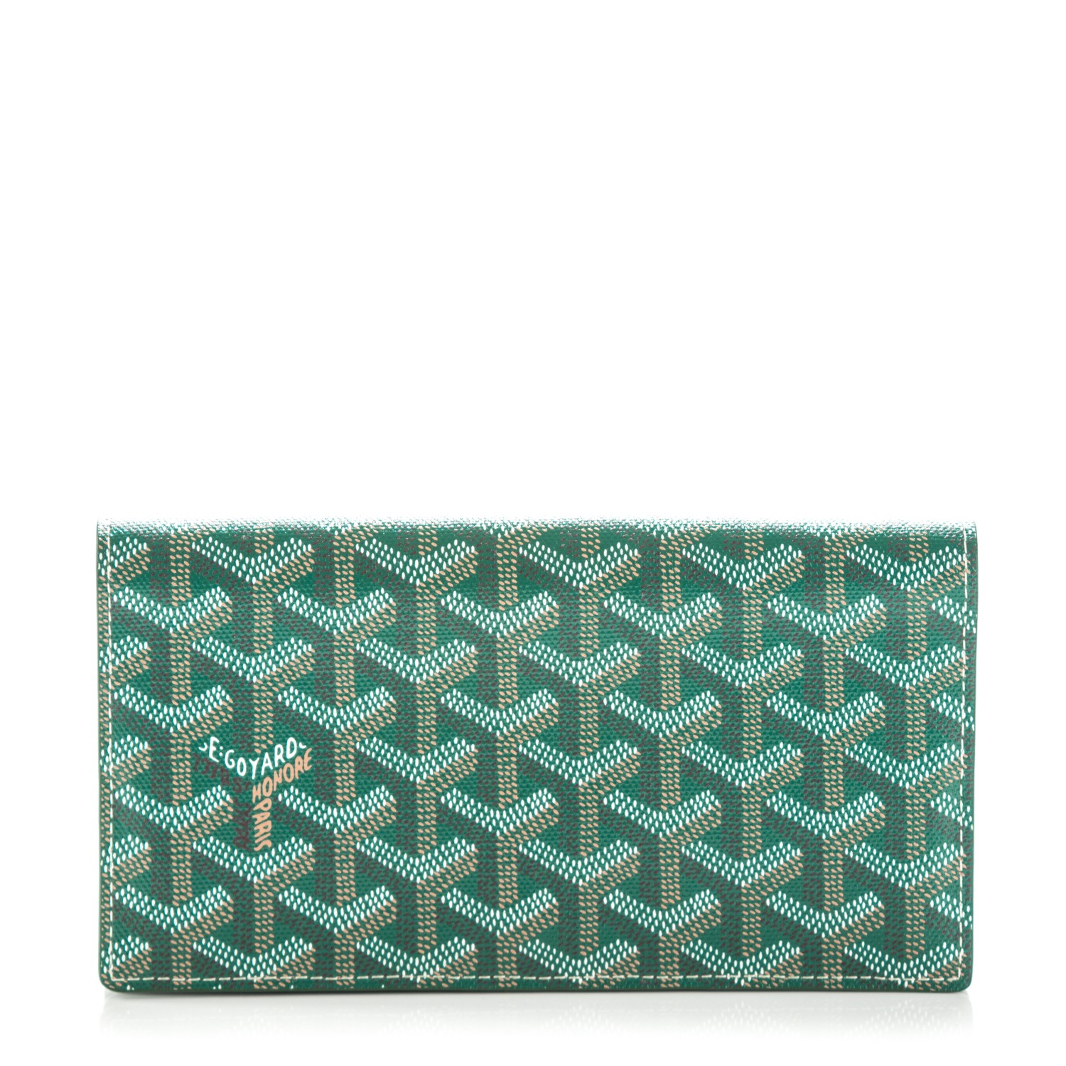 green goyard wallet