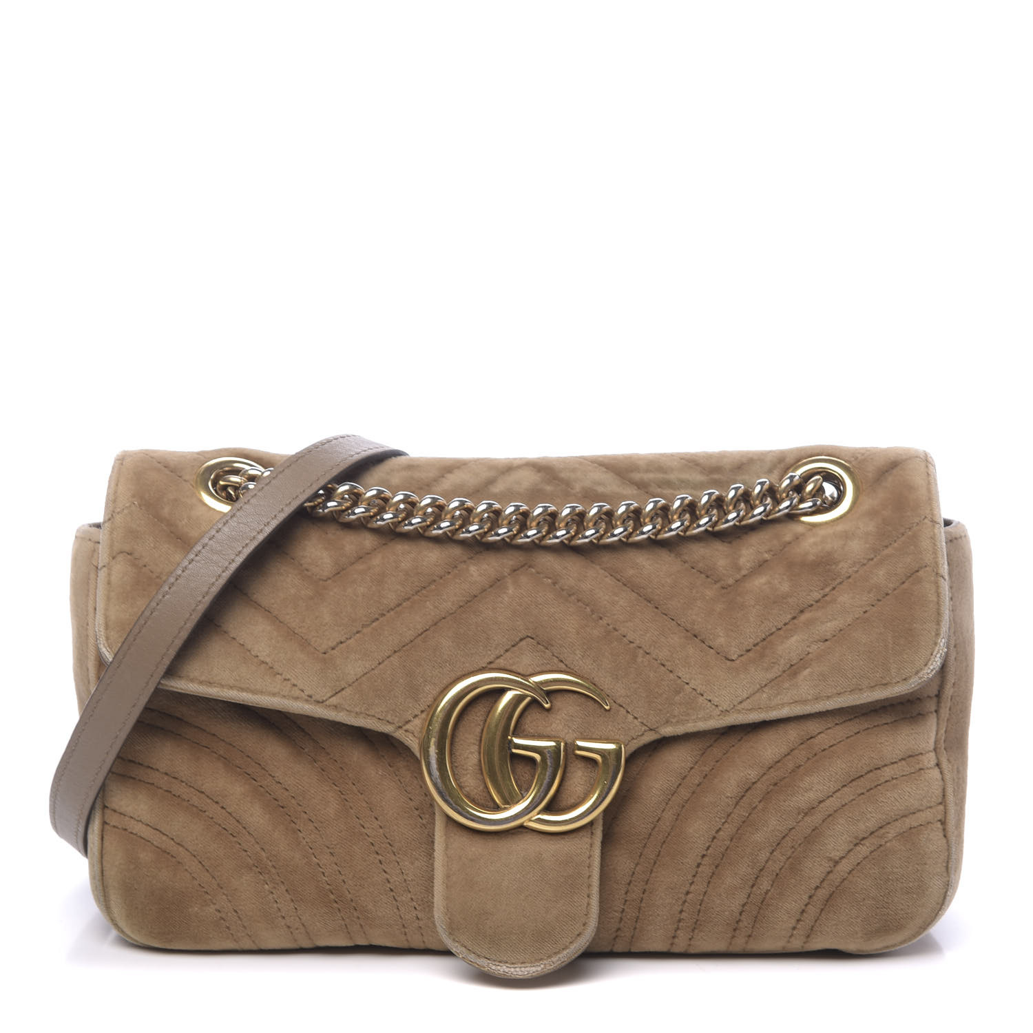 gucci velvet taupe