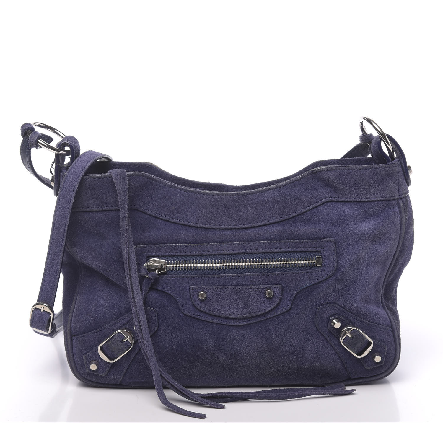 garage øjenbryn Ib BALENCIAGA Baby Daim Suede Classic Hardware Hip Bleu Nuit 626592 |  FASHIONPHILE