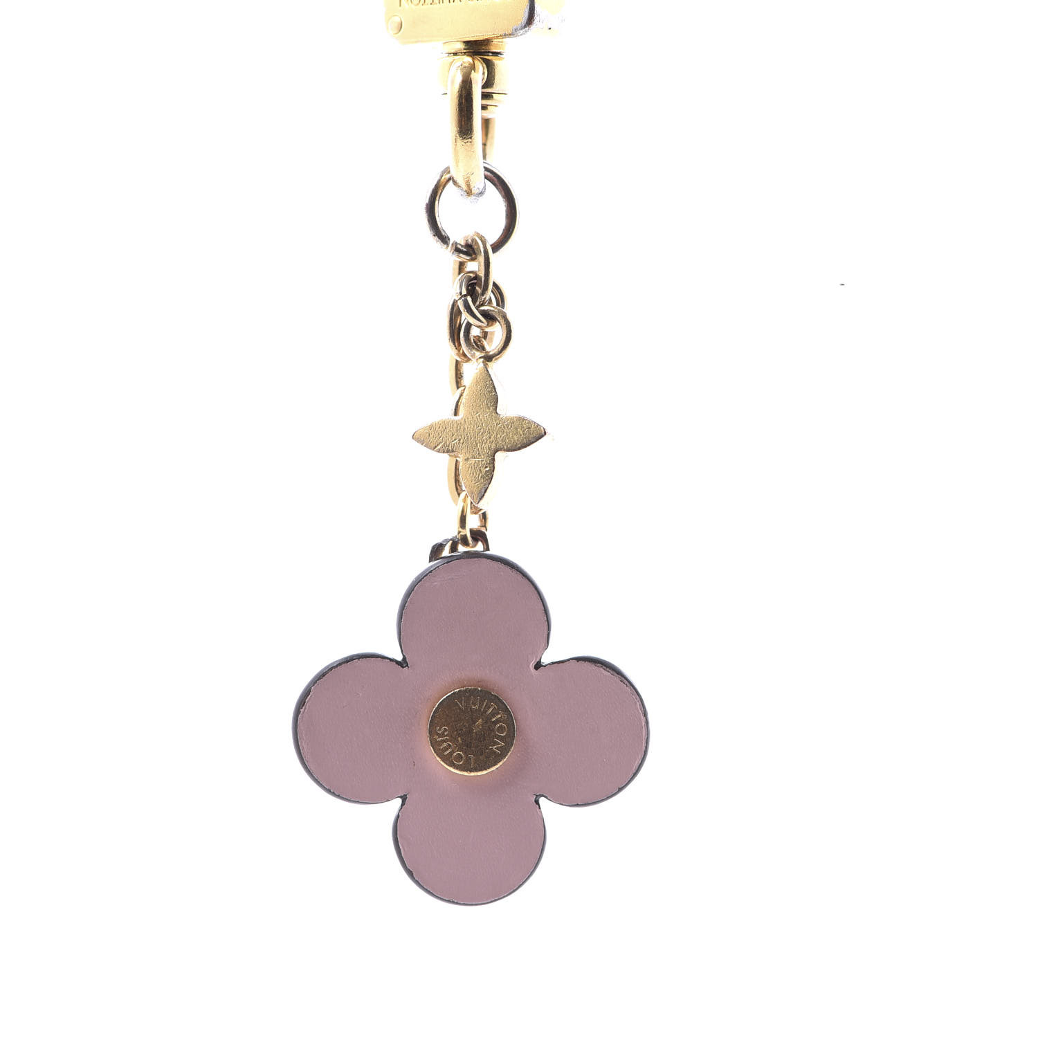 LOUIS VUITTON Monogram Blooming Flowers BB Bag Charm Key Holder Pink 573873