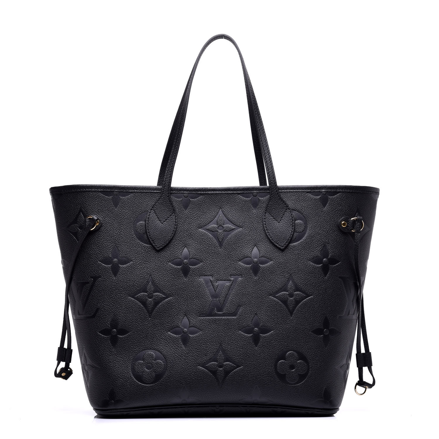 LOUIS VUITTON Empreinte Monogram Giant Neverfull MM Black 743360