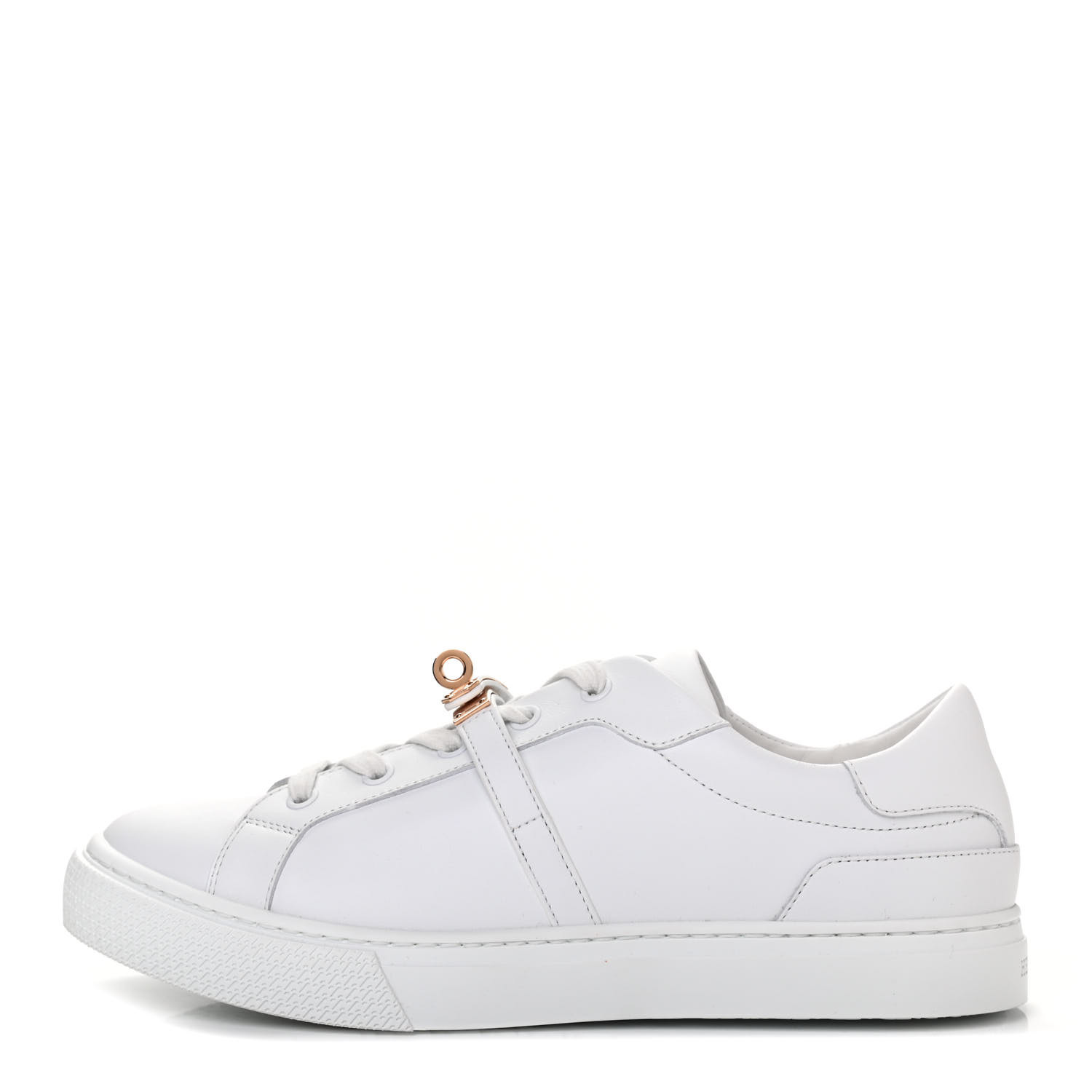 HERMES Calfskin Day Sneakers 39 White 799128 | FASHIONPHILE