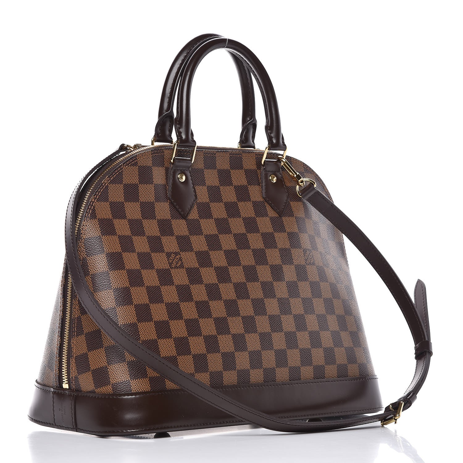 LOUIS VUITTON Damier Ebene Alma MM 345848