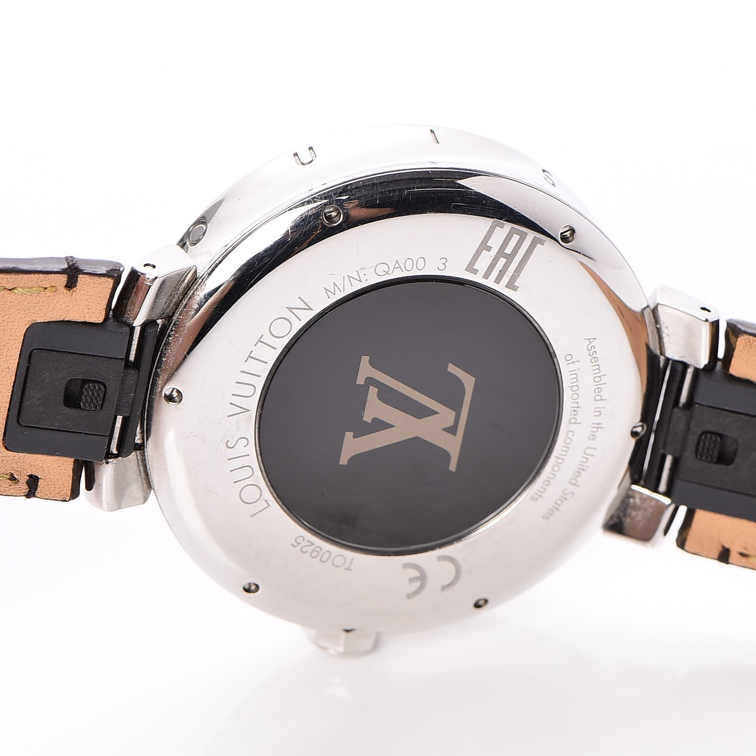 LOUIS VUITTON Stainless Steel Monogram Tambour Horizon 42mm Smartwatch 246386