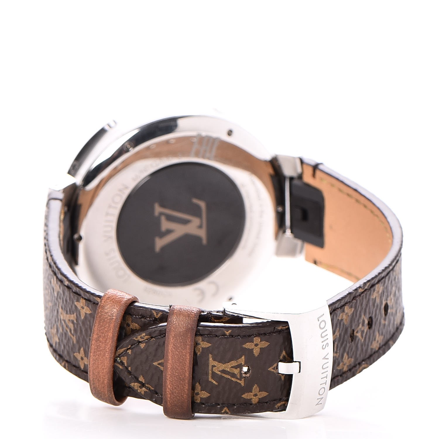 LOUIS VUITTON Stainless Steel Monogram Tambour Horizon 42mm Smartwatch 246386
