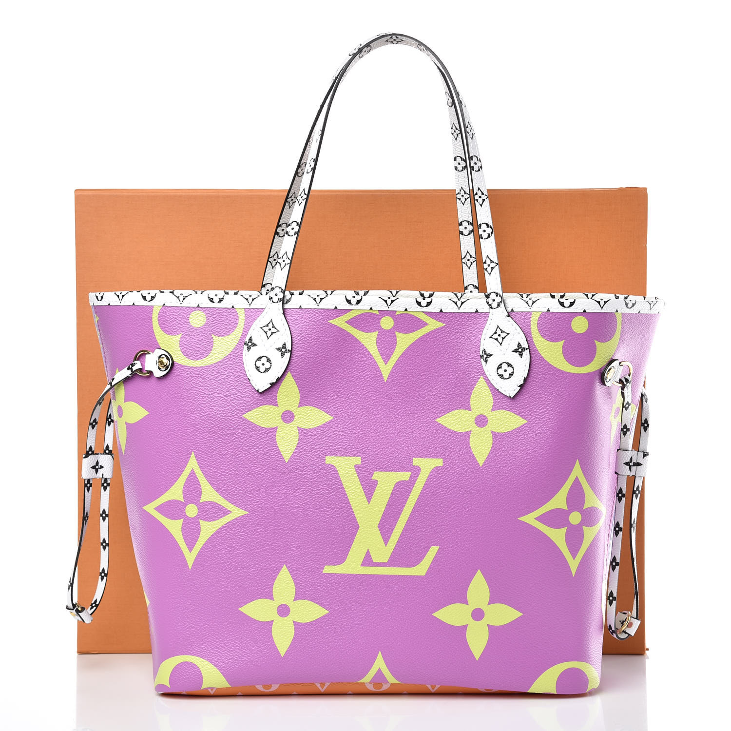 LOUIS VUITTON Monogram Giant Neverfull MM Pink Lilac 386228