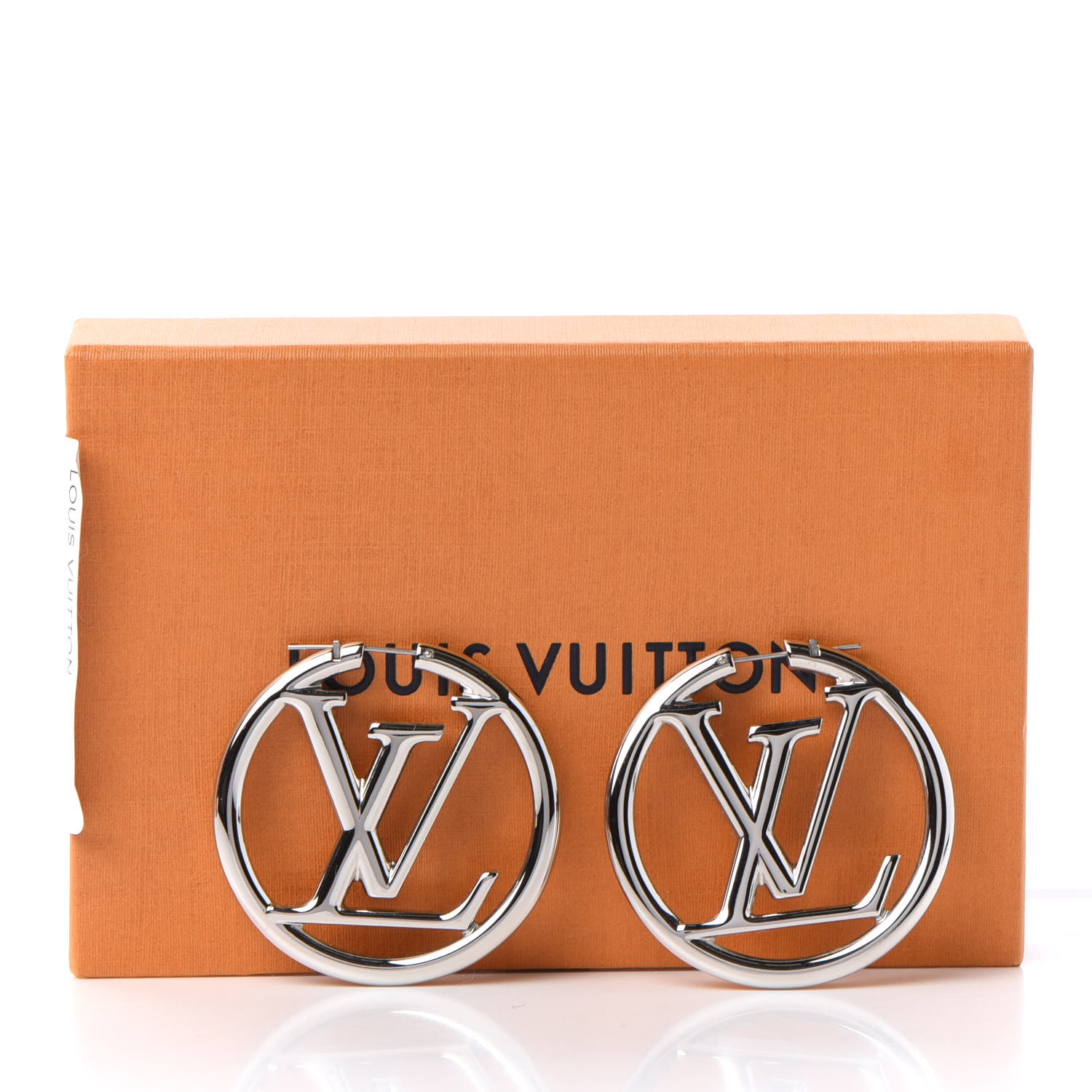 Louis Vuitton Louise Hoop Earrings Silver