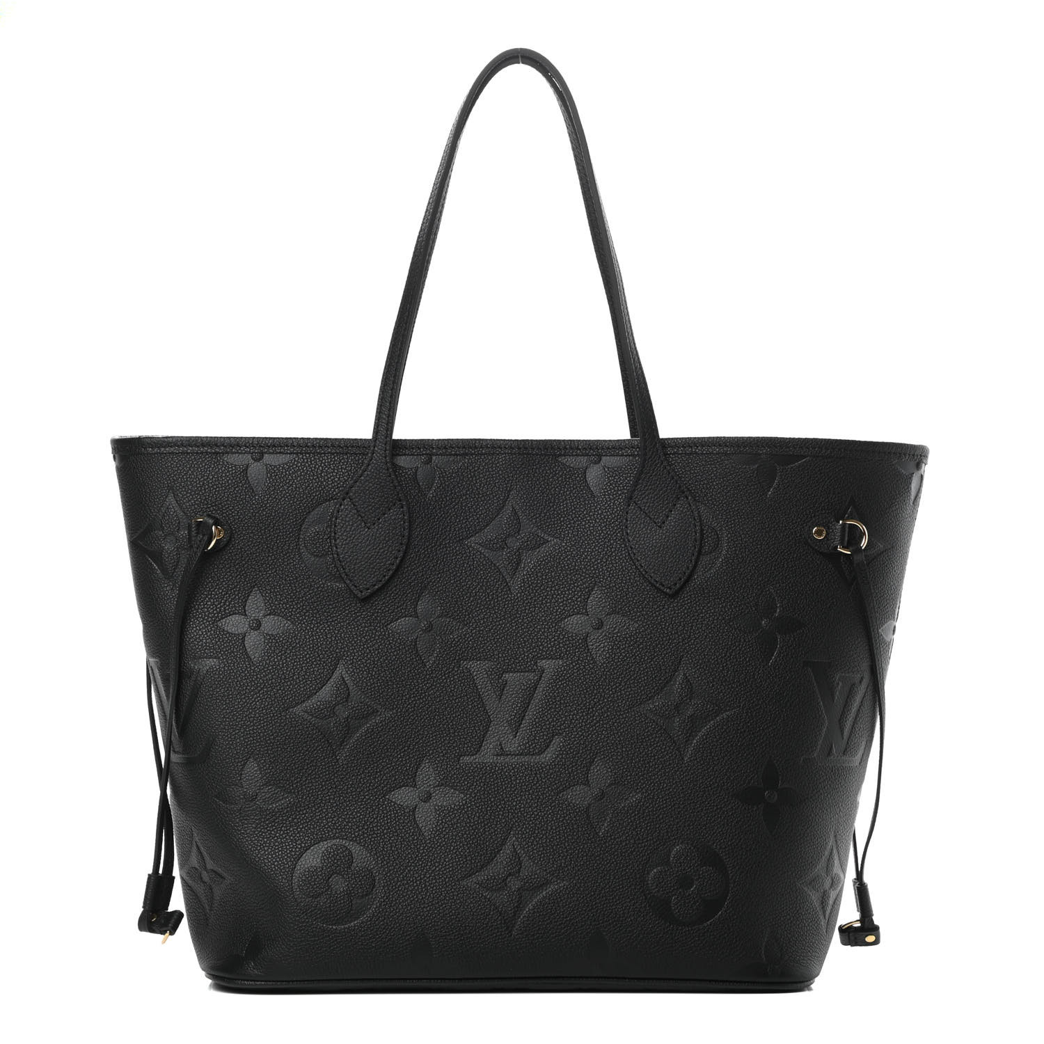 LOUIS VUITTON Empreinte Monogram Giant Neverfull MM Black 717354