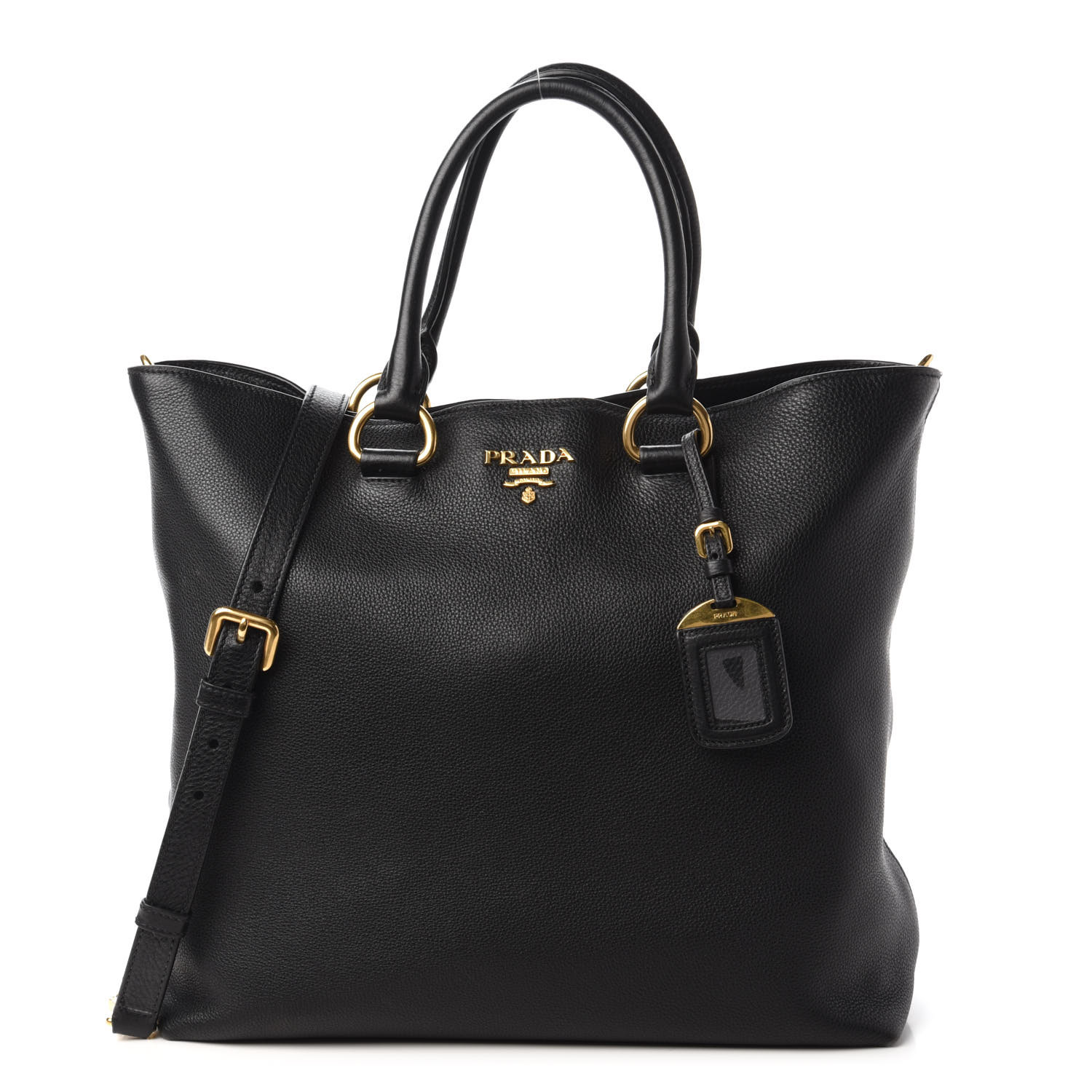 prada pebbled leather tote