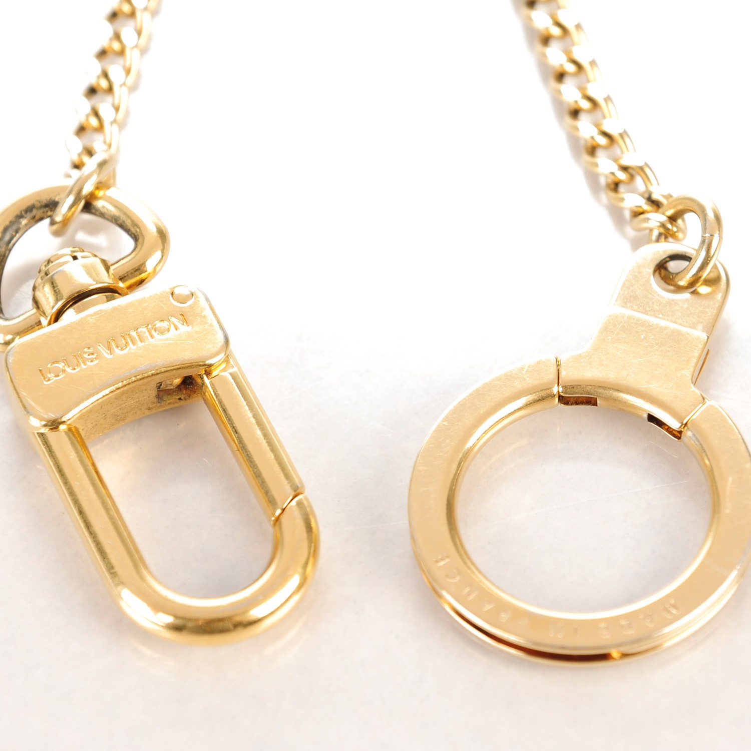 LOUIS VUITTON Pochette Extender Key Ring Chain Golden 138190