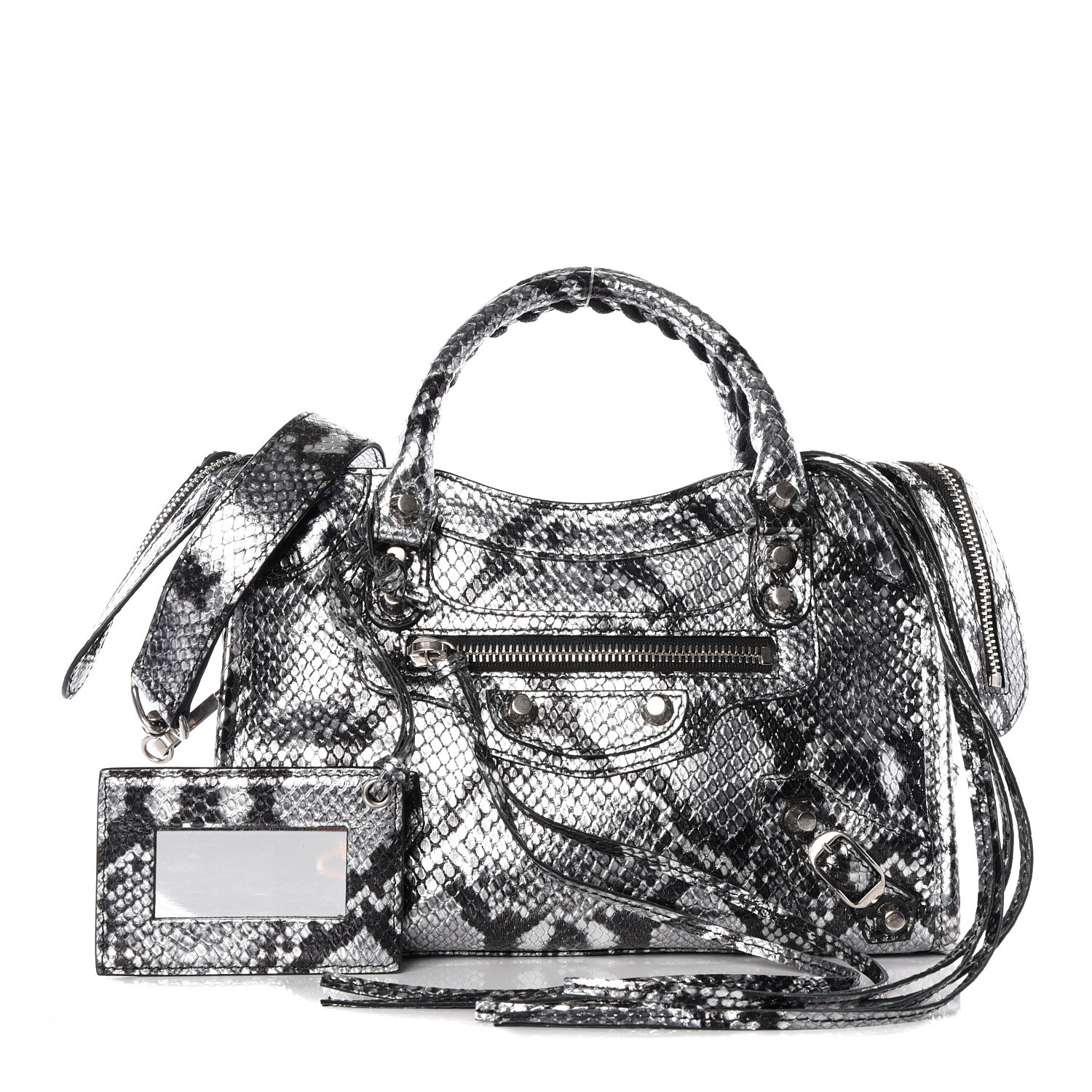 balenciaga snakeskin bag