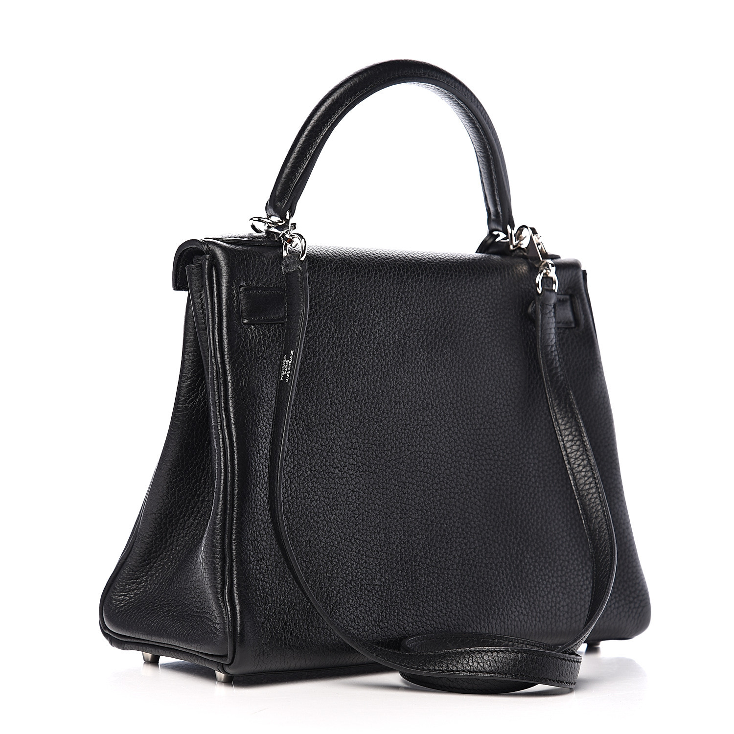 HERMES Taurillon Clemence Kelly Retourne 28 Black 545697