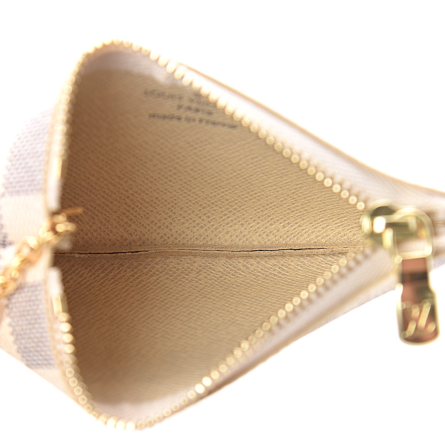 louis vuitton key pouch damier azur white blue
