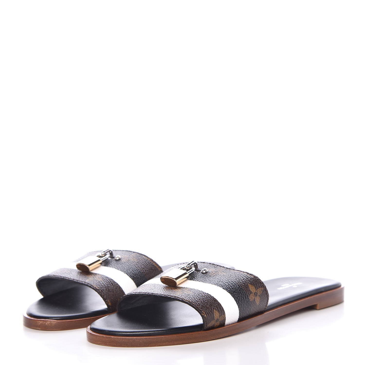 louis vuitton revival flat mule black