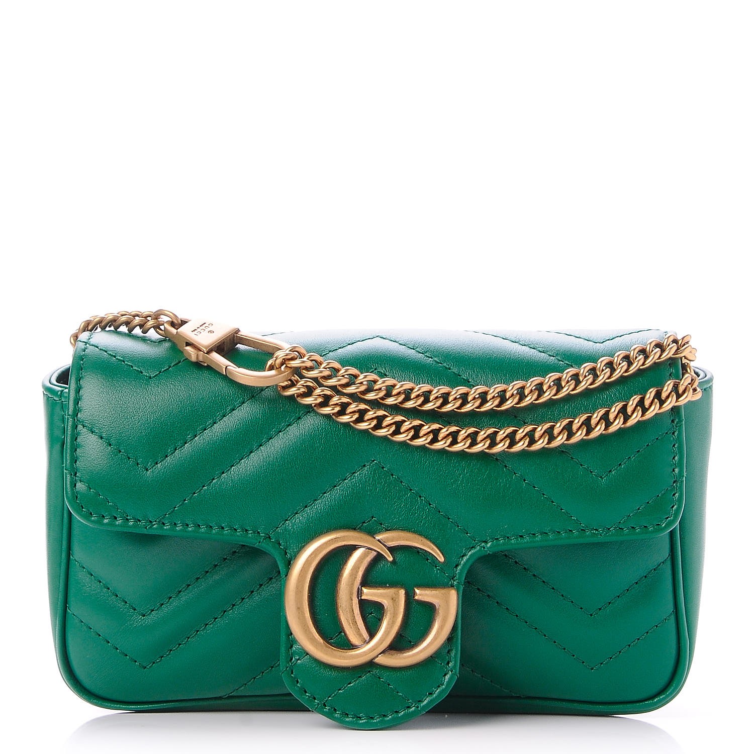 GUCCI Calfskin Matelasse Super Mini GG 