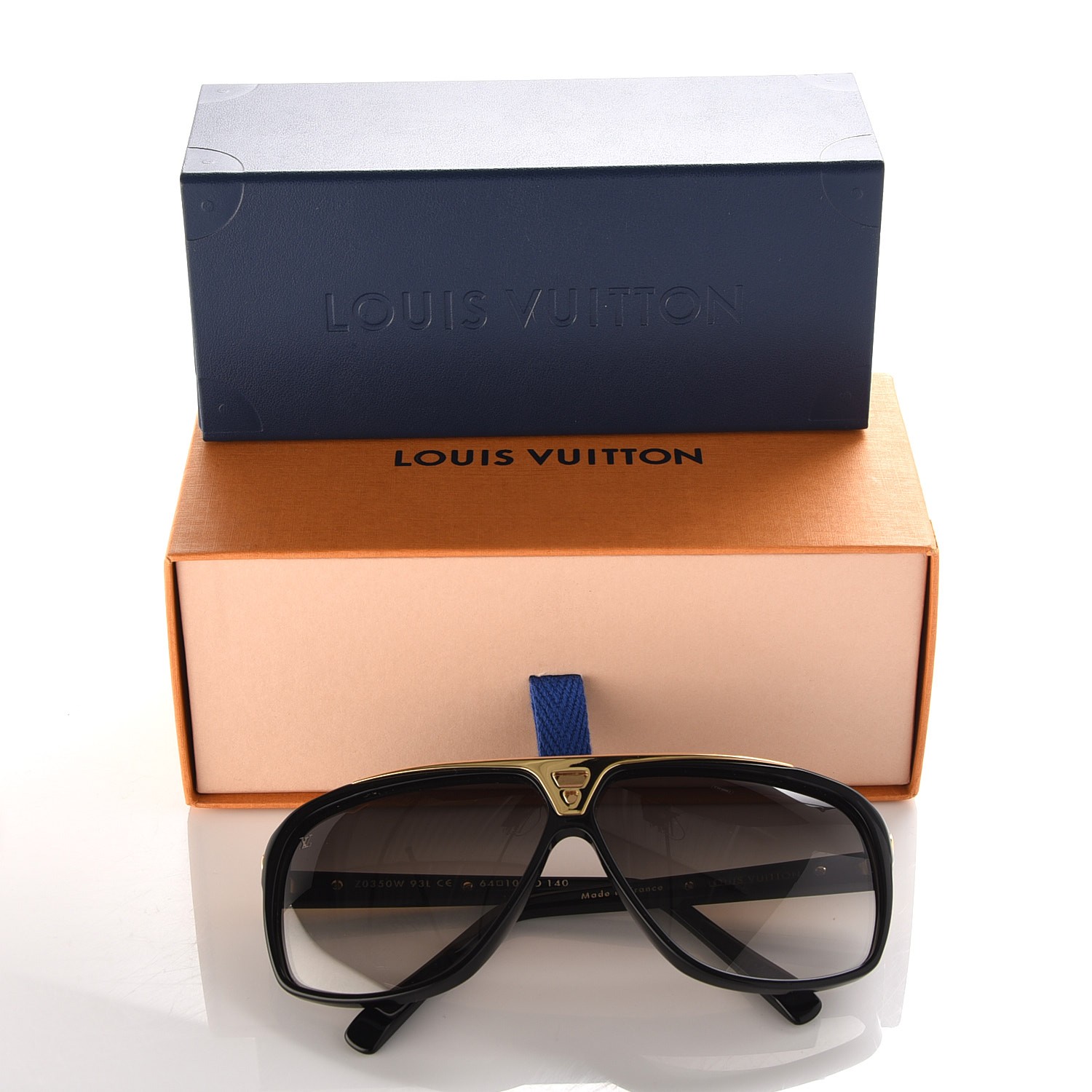 LOUIS VUITTON Evidence Sunglasses Z0350W Black 205905