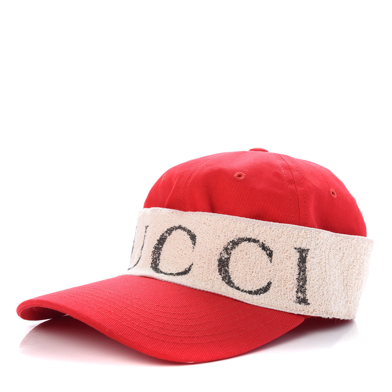 Gabardine Gucci Baseball Hat L Red 711117 | FASHIONPHILE