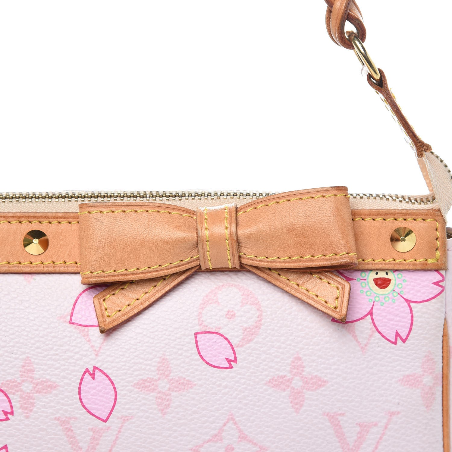 LOUIS VUITTON Monogram Cherry Blossom Pochette Accessories Pink 310507