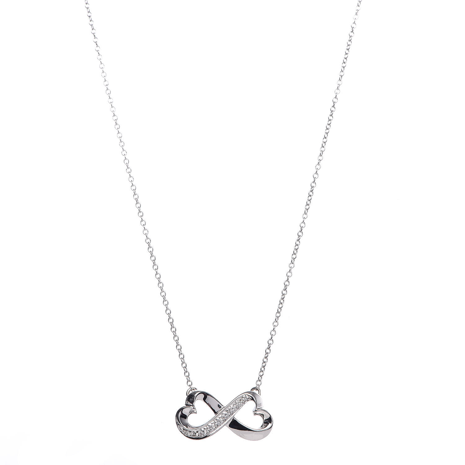 tiffany double loving heart necklace