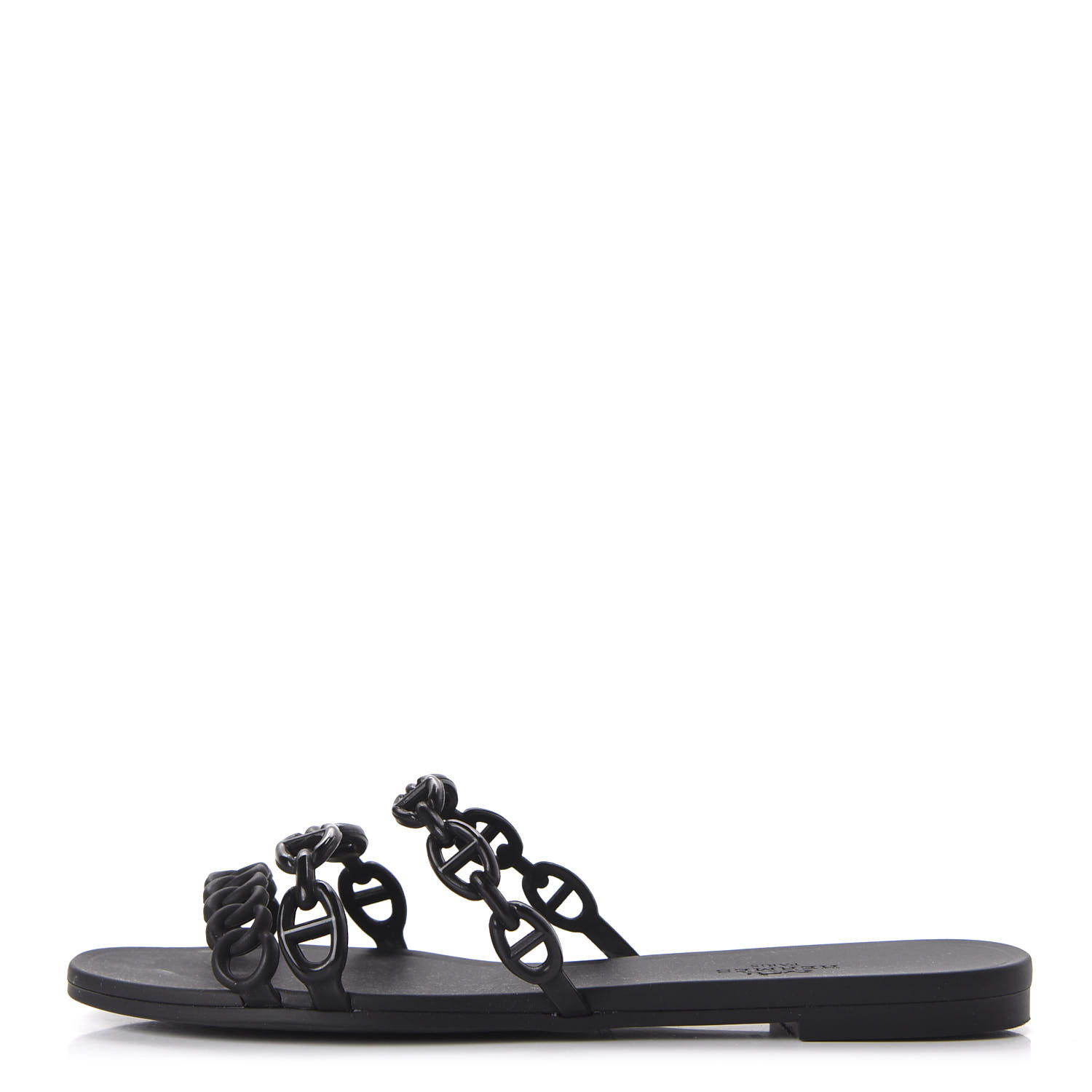 hermes rubber chain sandals