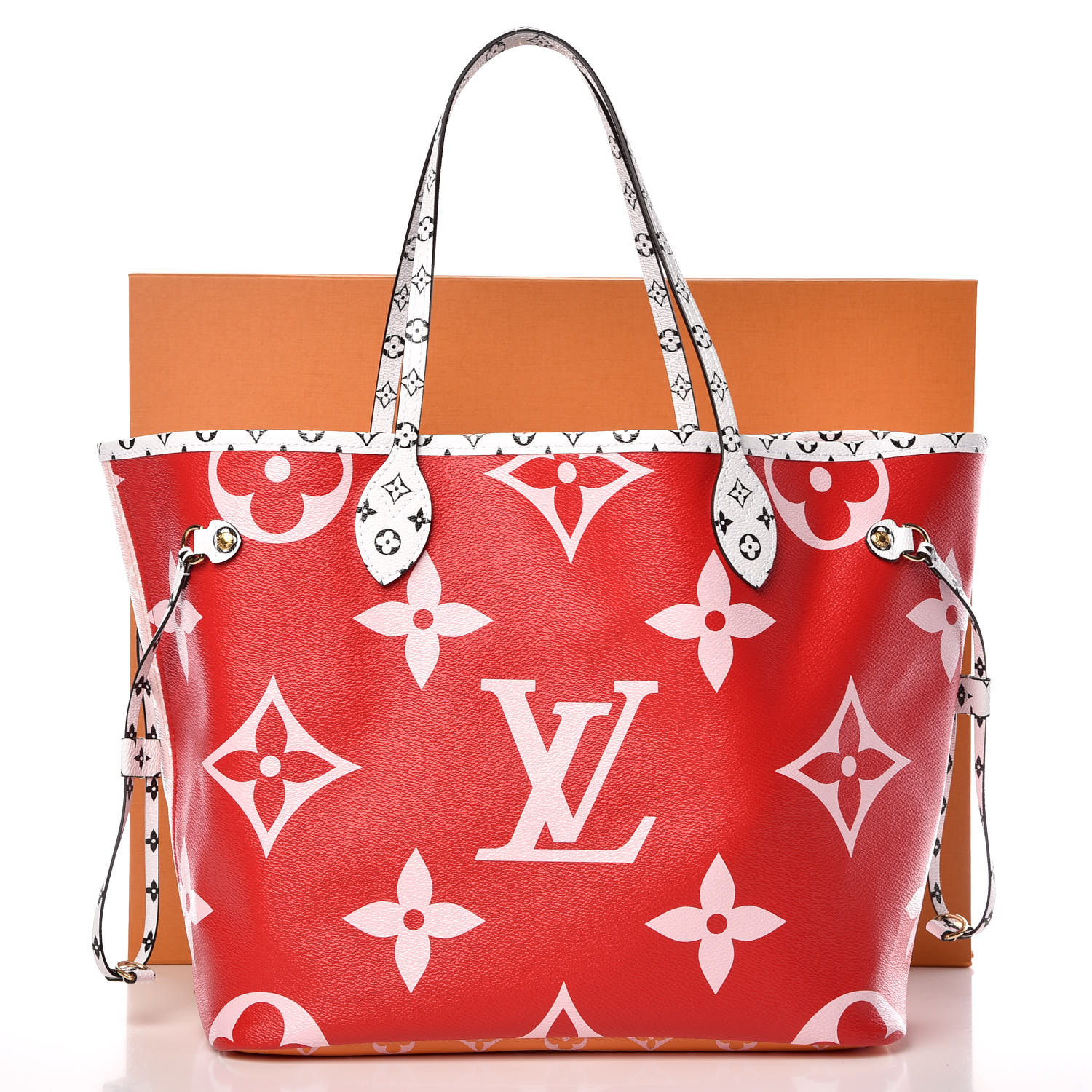 LOUIS VUITTON Monogram Giant Neverfull MM Rouge 383191