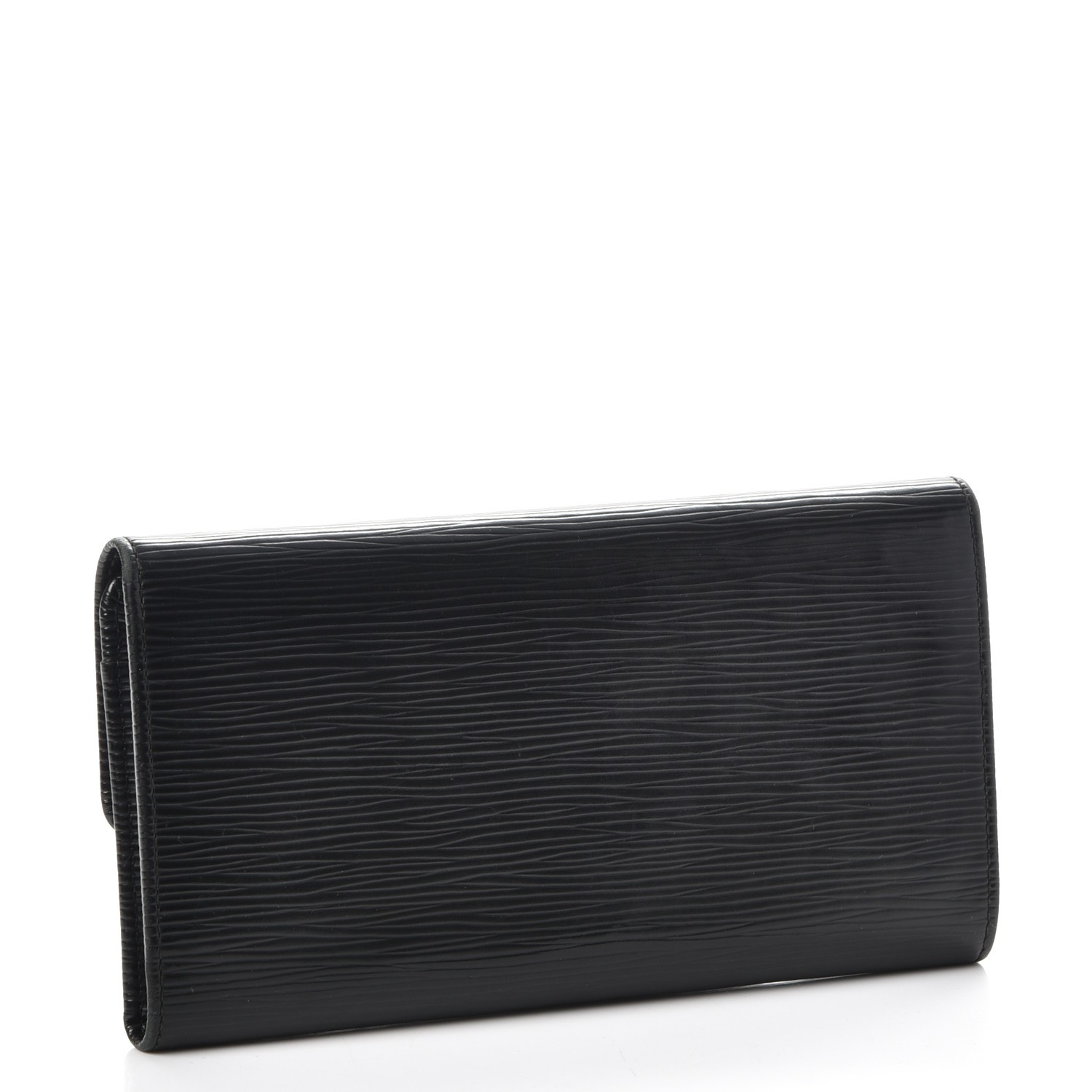 Louis Vuitton Epi Porte Tresor International Black Wallet