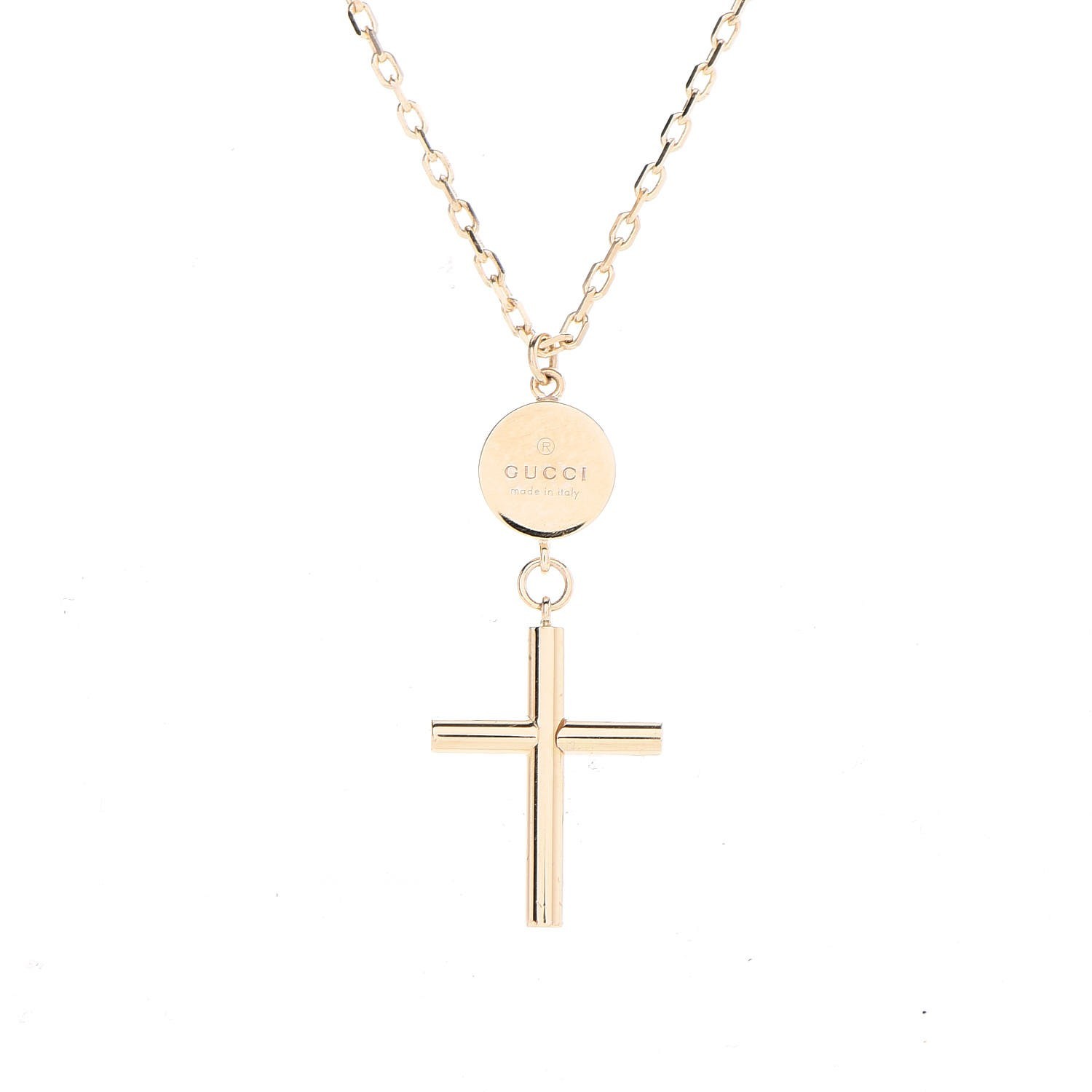 gucci gold cross necklace