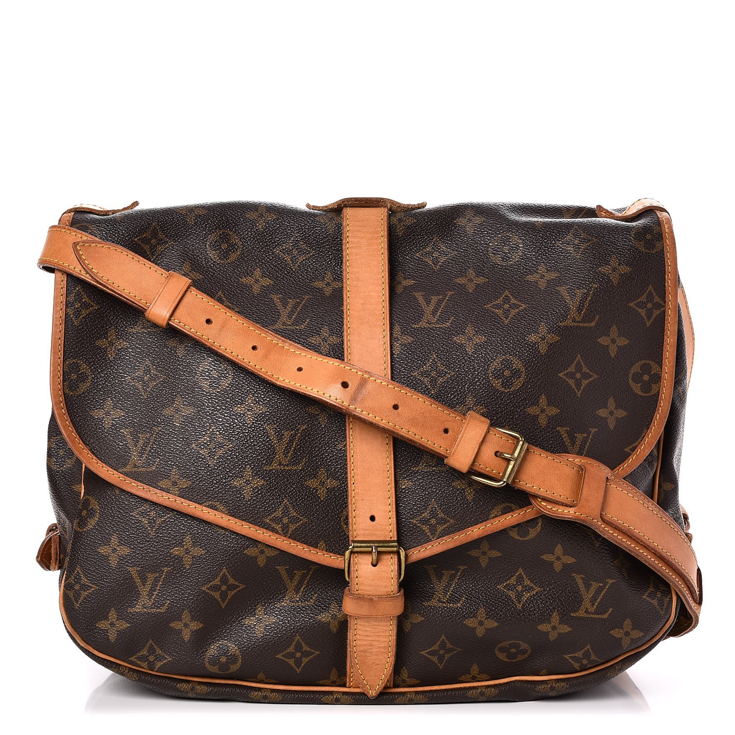 Louis Vuitton Vintage Brown Monogram Saumur 30 Messenger Bag, Best Price  and Reviews