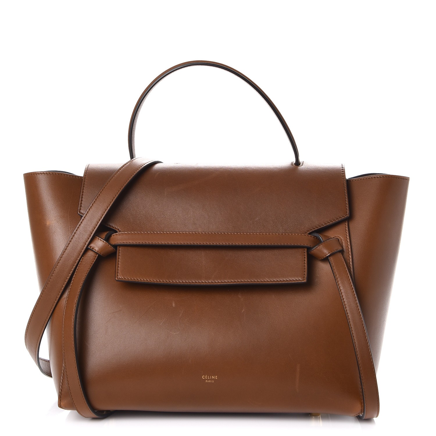 CELINE Natural Calfskin Mini Belt Bag Tan 243916