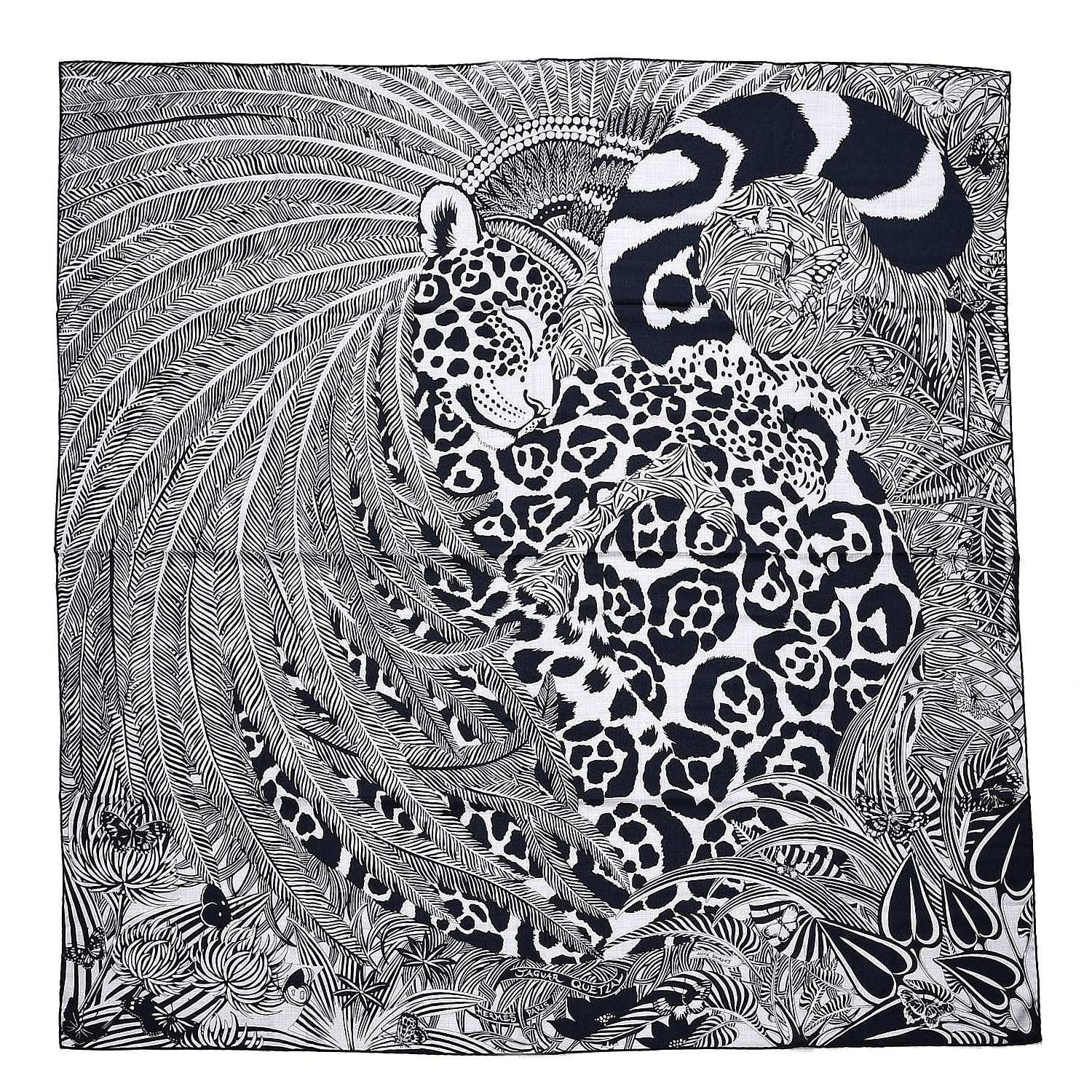 hermes jaguar quetzal shawl