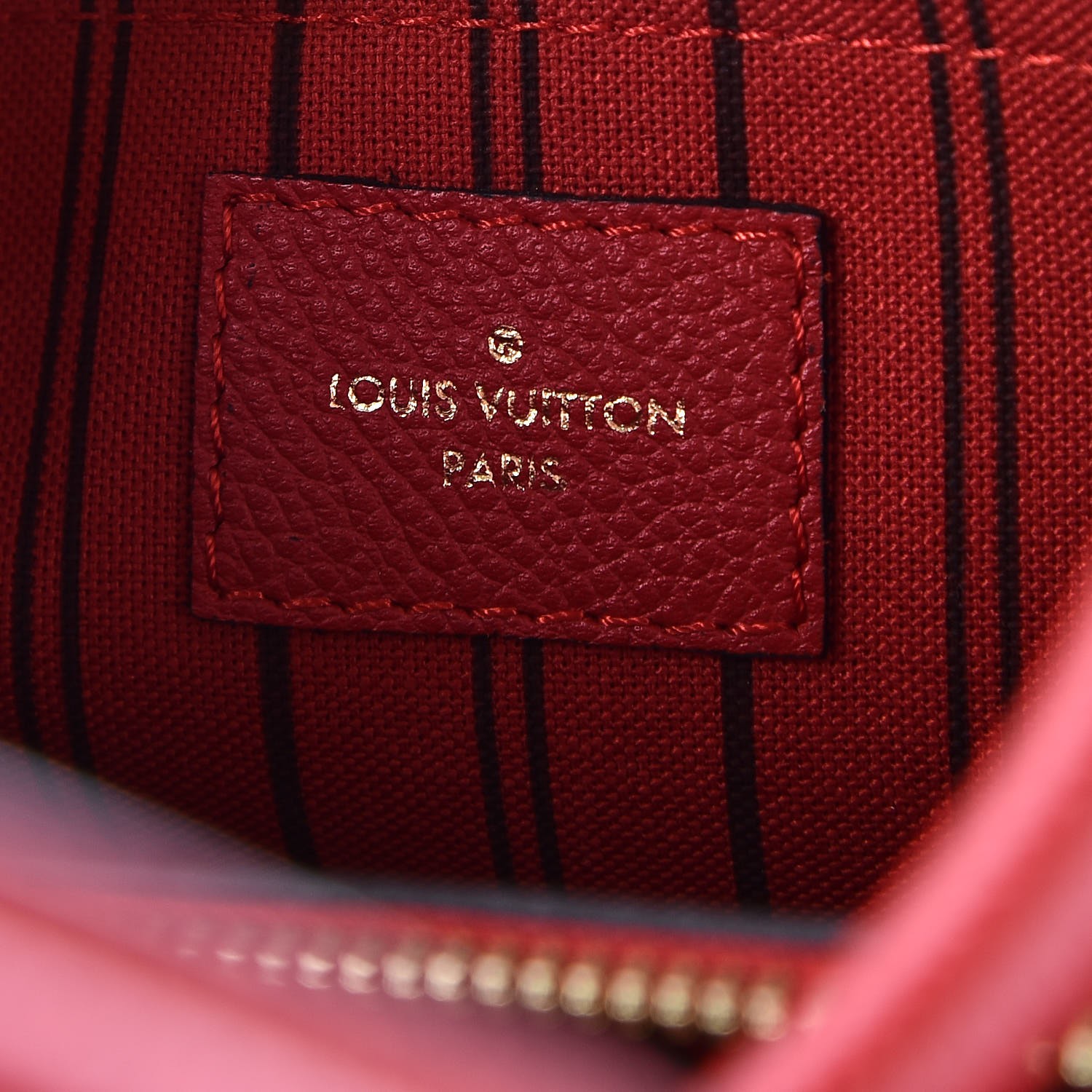LOUIS VUITTON LOUIS VUITTON Montaigne Nano Shoulder Bag M50865 Monogram  empreinte Cerise Used M50865