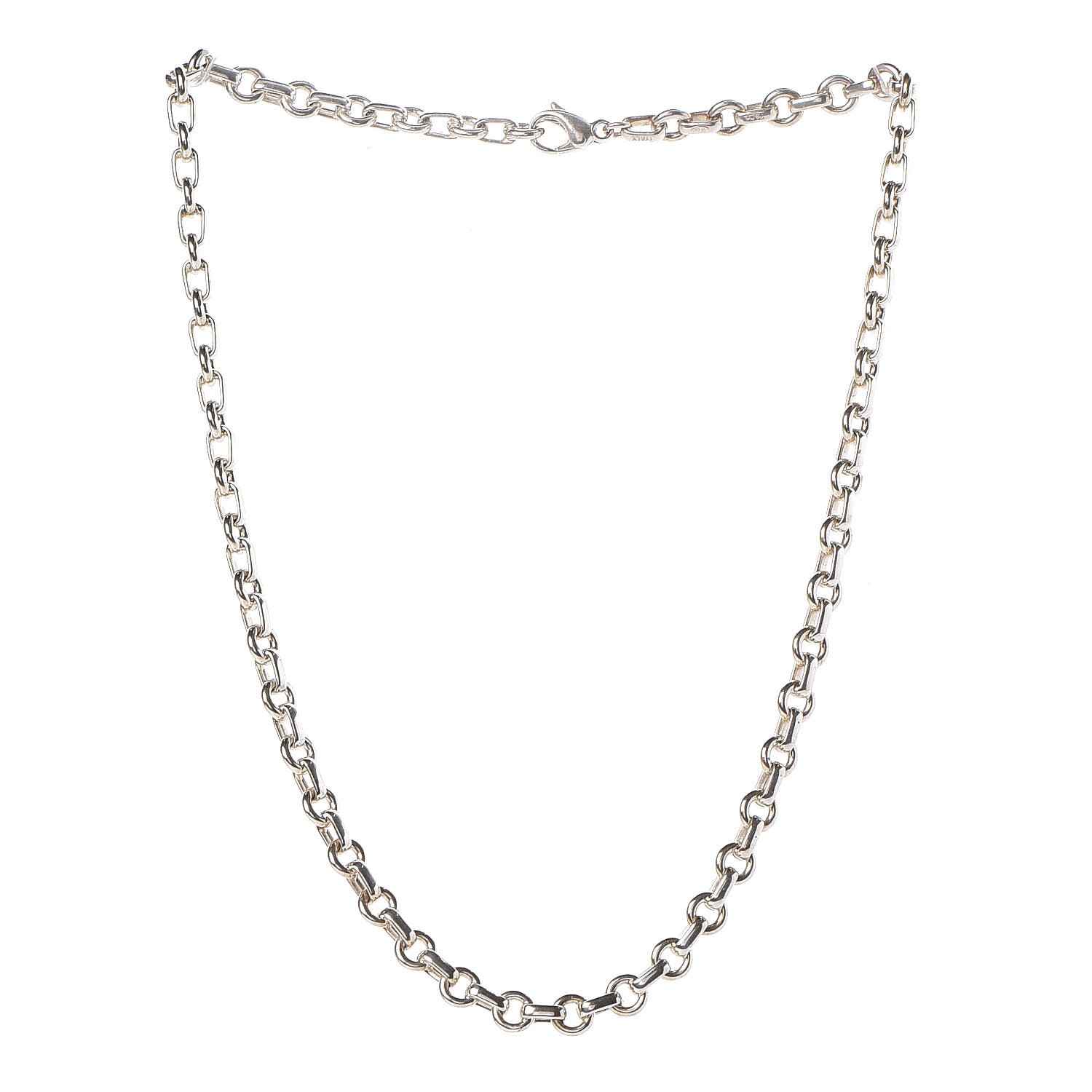 TIFFANY Sterling Silver Chain Necklace 324330 | FASHIONPHILE