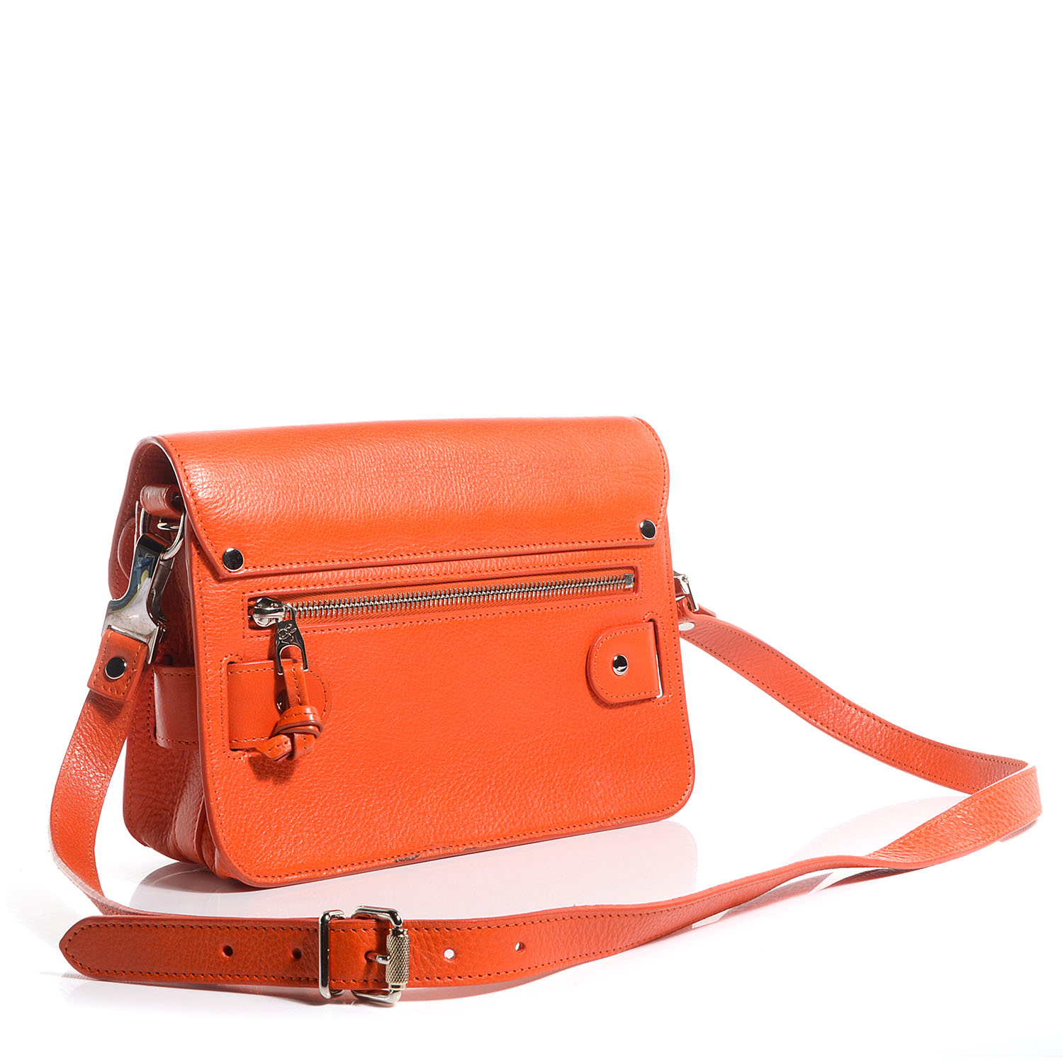 PROENZA SCHOULER Leather Mini PS11 Classic Shoulder Bag Tangerine 79628
