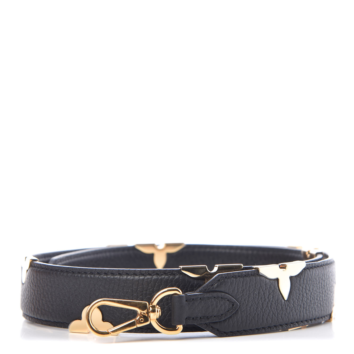 black louis vuitton shoulder strap