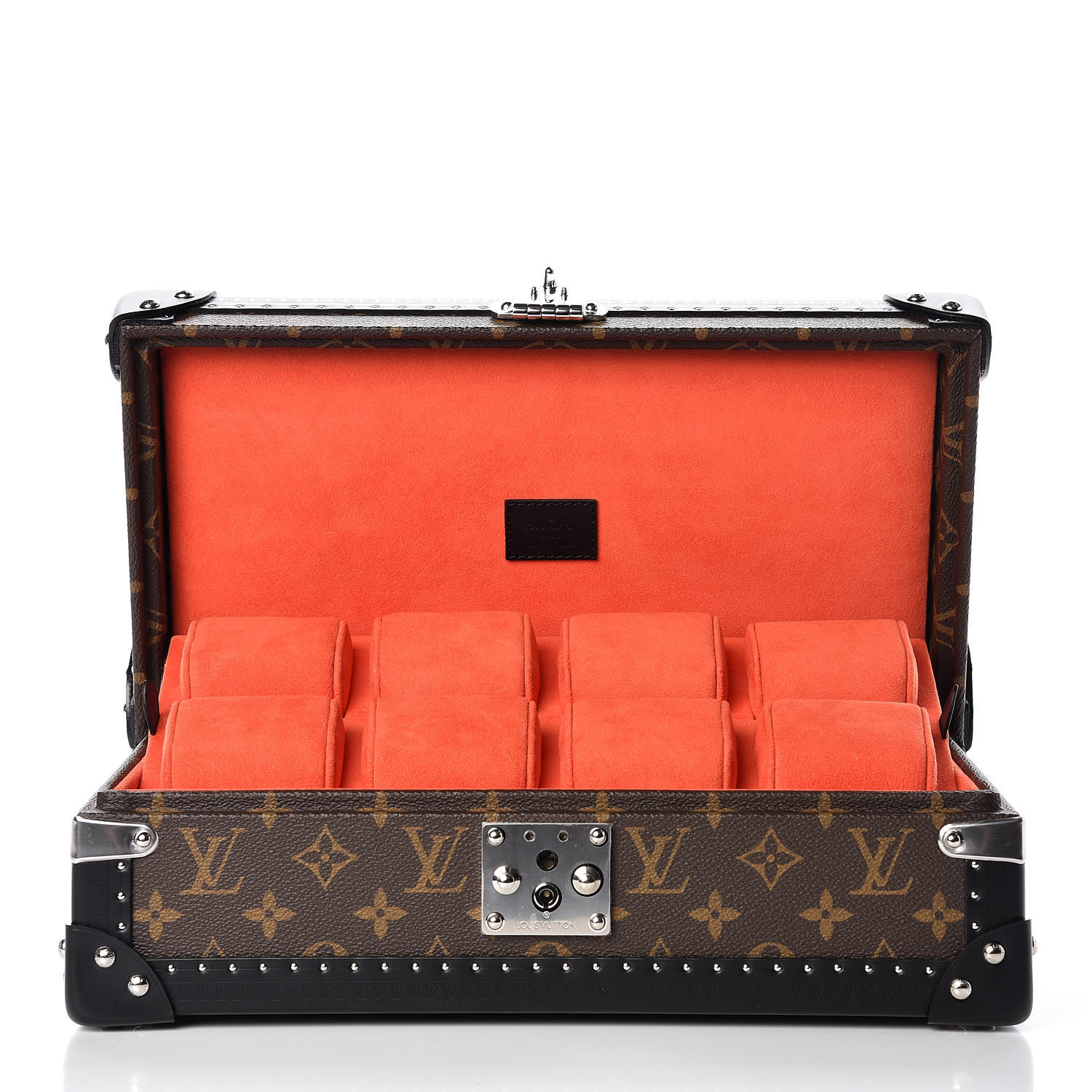 Louis Vuitton 3 Watch Case Monogram Eclipse Black