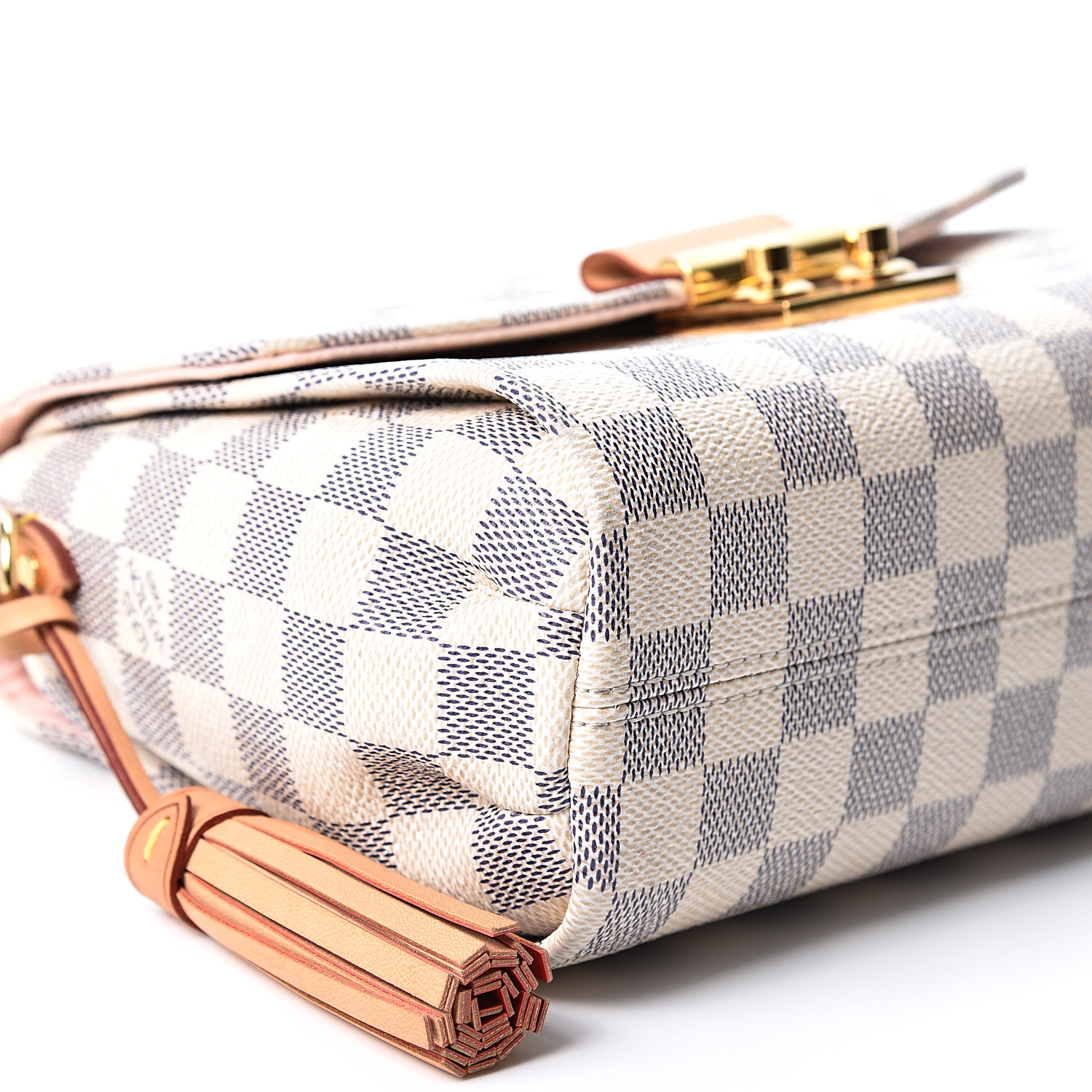 Louis Vuitton Damier Ebene Canvas Croisette Hand Carry Shoulder Handbag  Article:N53000 Made in France: Handbags: .com