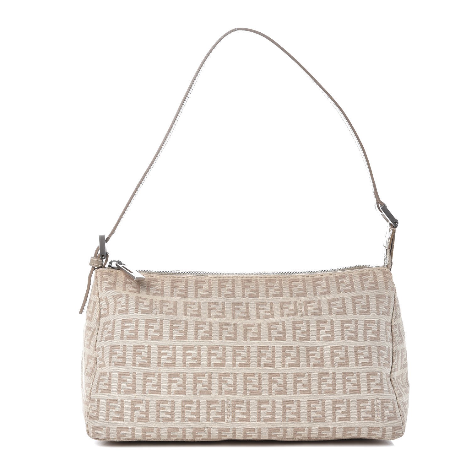 FENDI Zucchino Pochette Beige 308347 