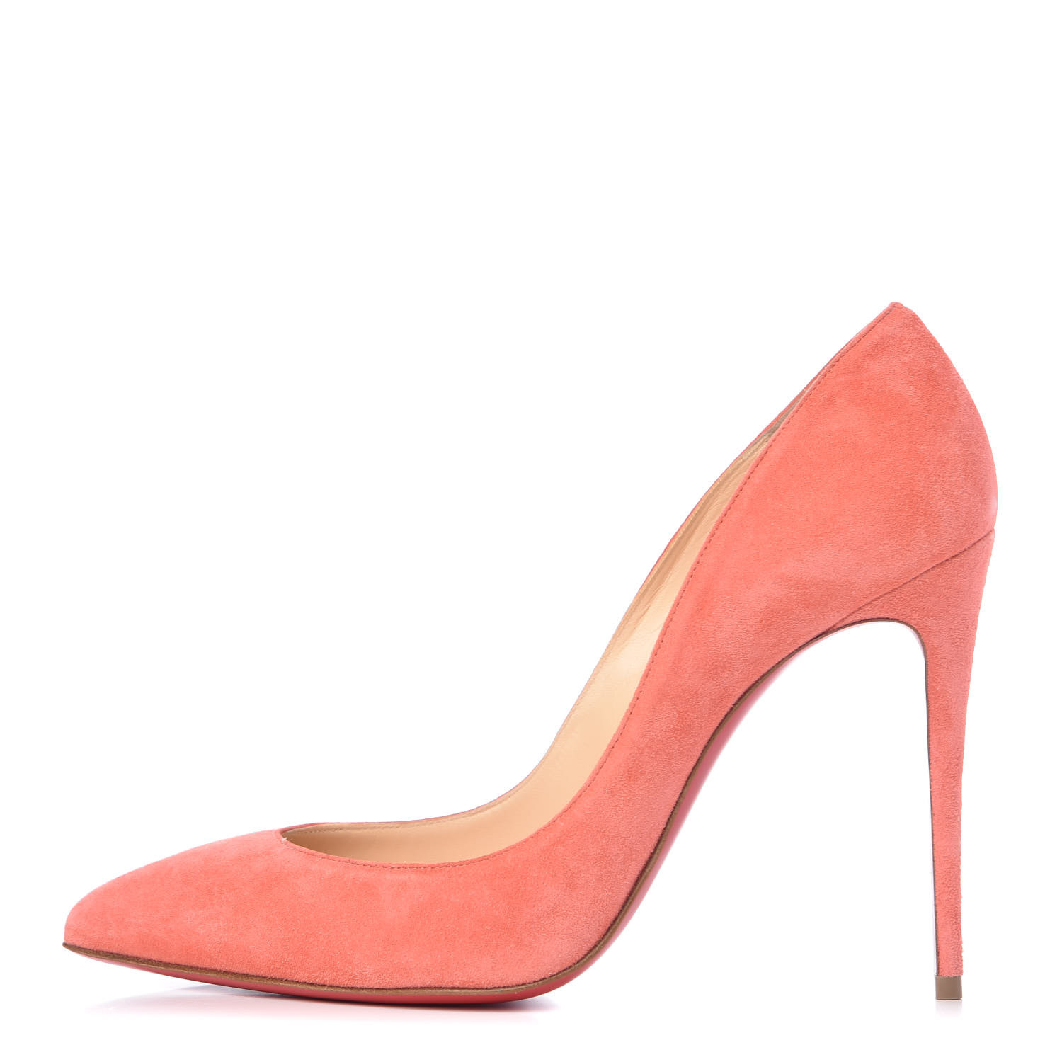 CHRISTIAN LOUBOUTIN Suede Pigalle Follies 100 Pumps 38 Charlotte 376393 ...
