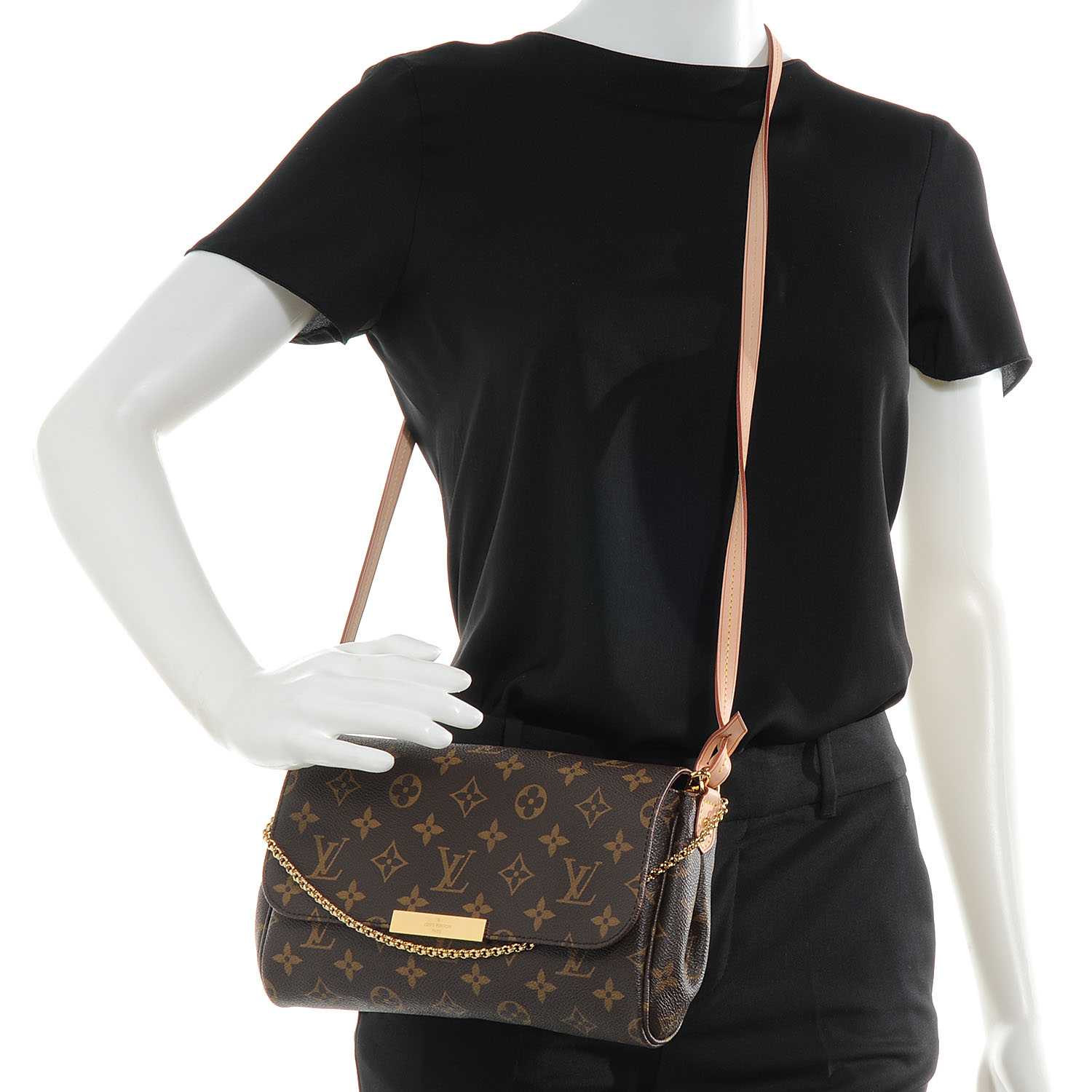 Louis Vuitton Favorite MM Brown Patent leather ref.61471 - Joli Closet