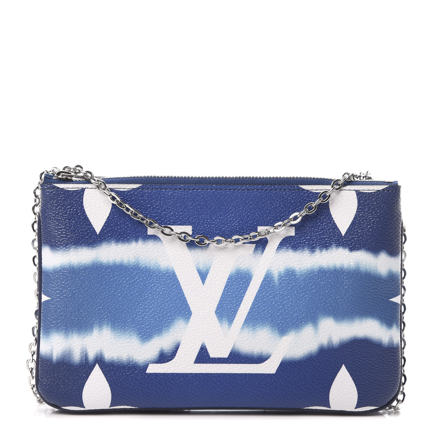 Louis Vuitton Monogram Giant Escale Double Zip Pochette Blue Fashionphile Louis Vuitton Monogram Giant Escale Double Zip Pochette Blue Fashionphile