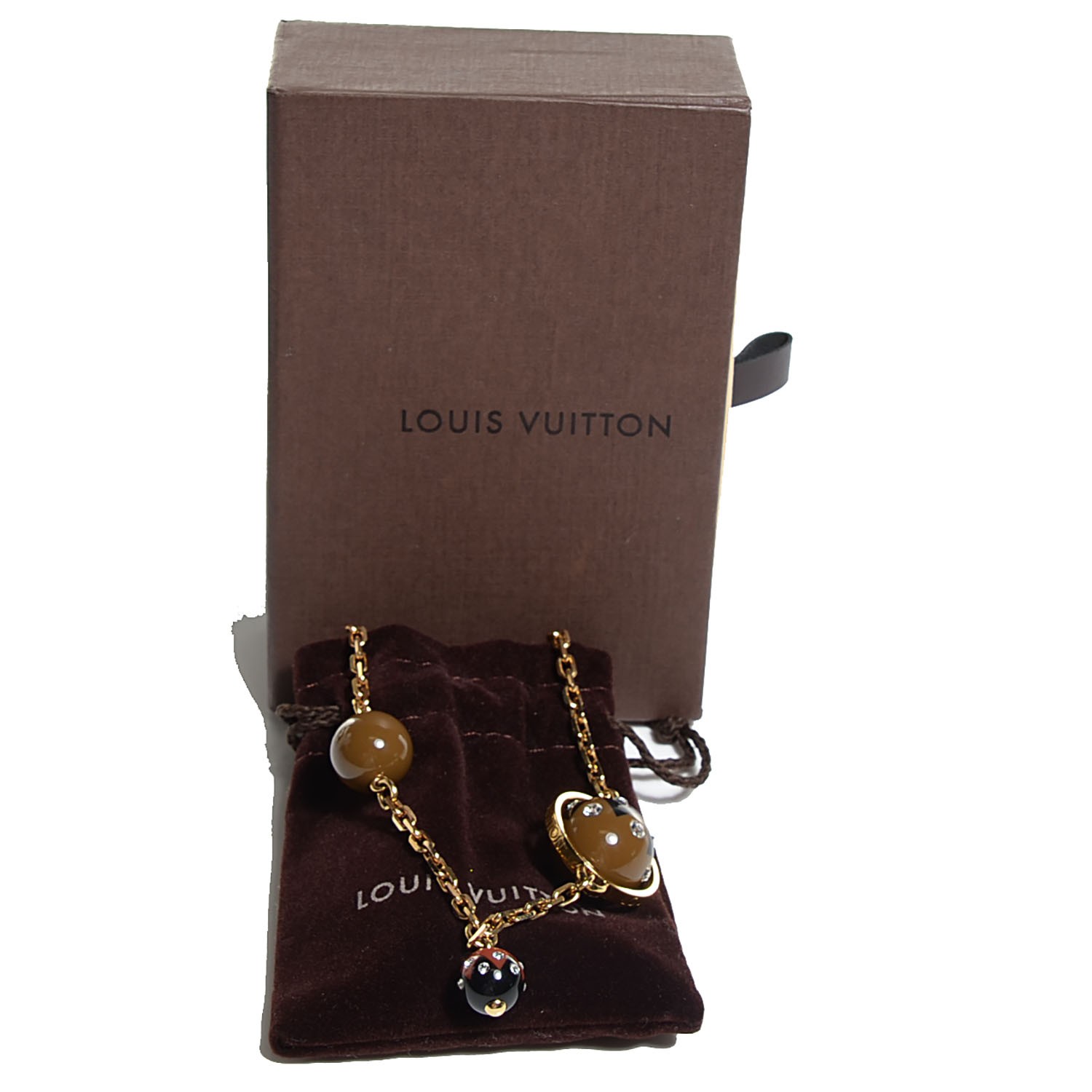 LOUIS VUITTON Magnetic Sautoir Necklace 102100