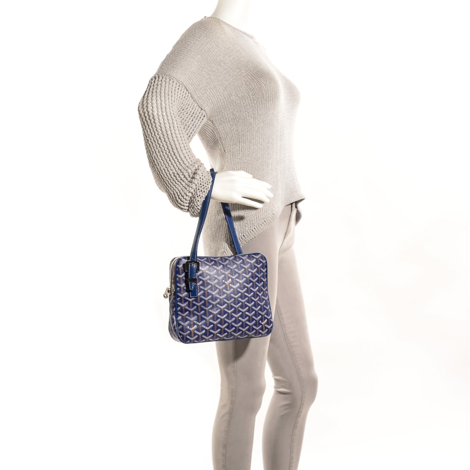 GOYARD Goyardine Yona MM Blue 112247 