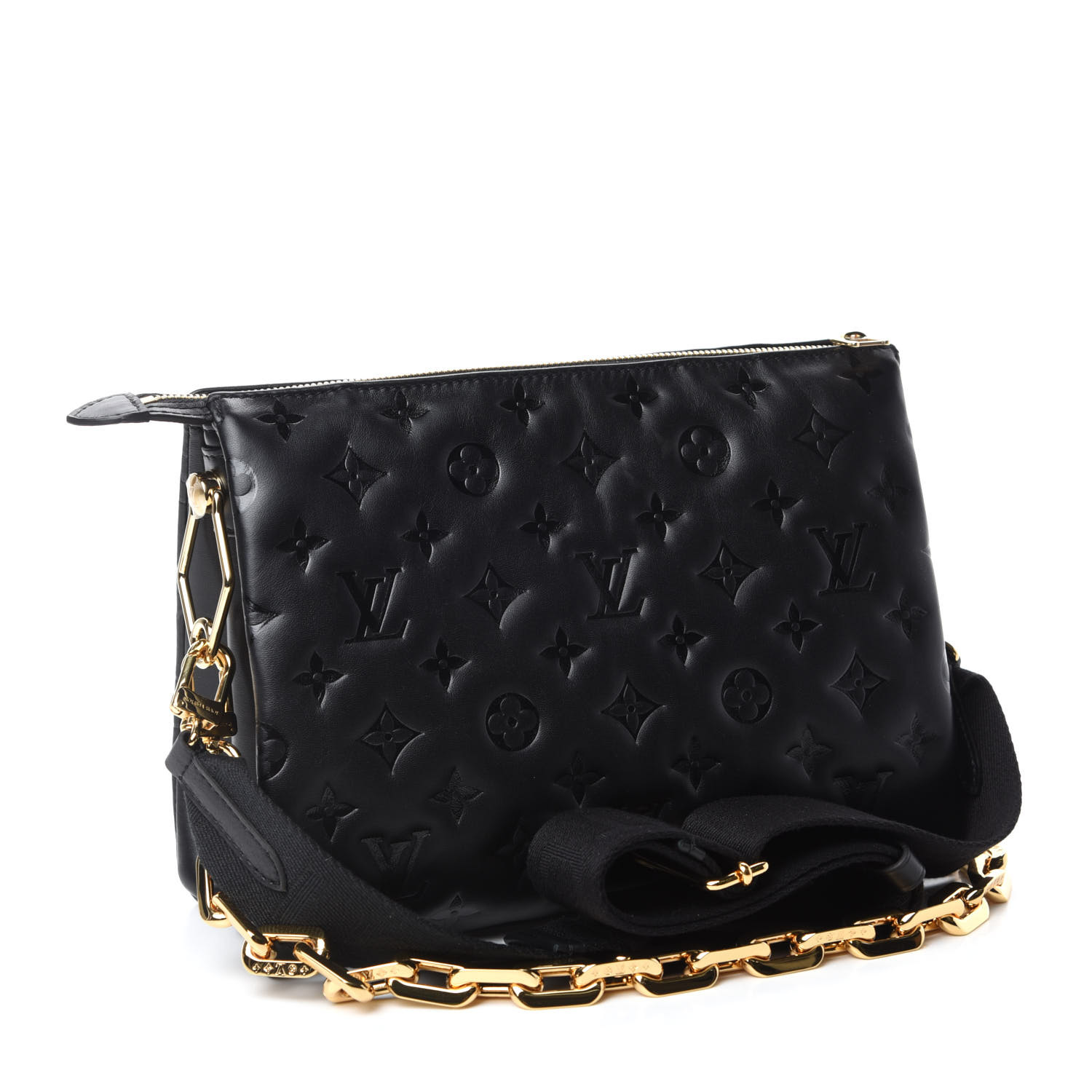 louis vuitton black coussin