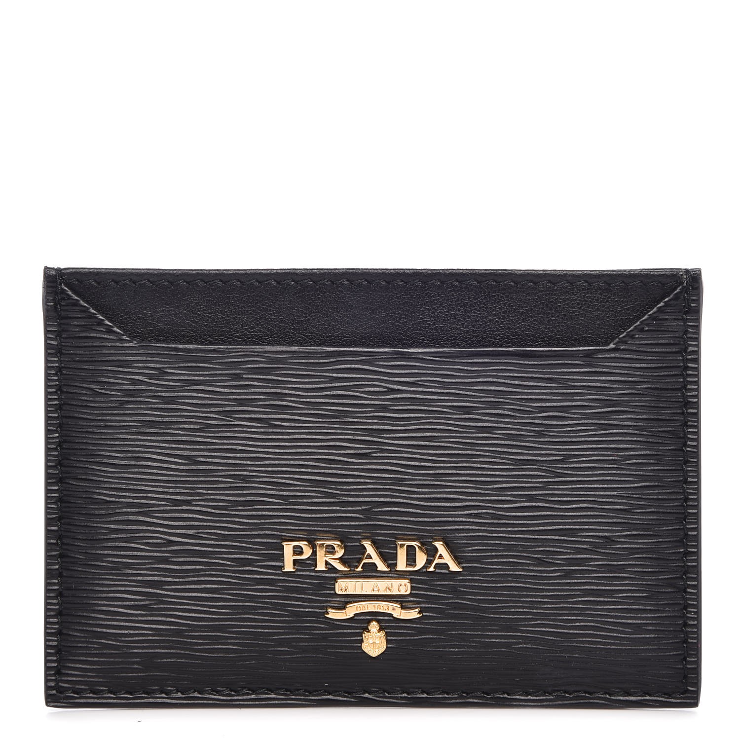 PRADA Vitello Move Card Case Nero Black 281378