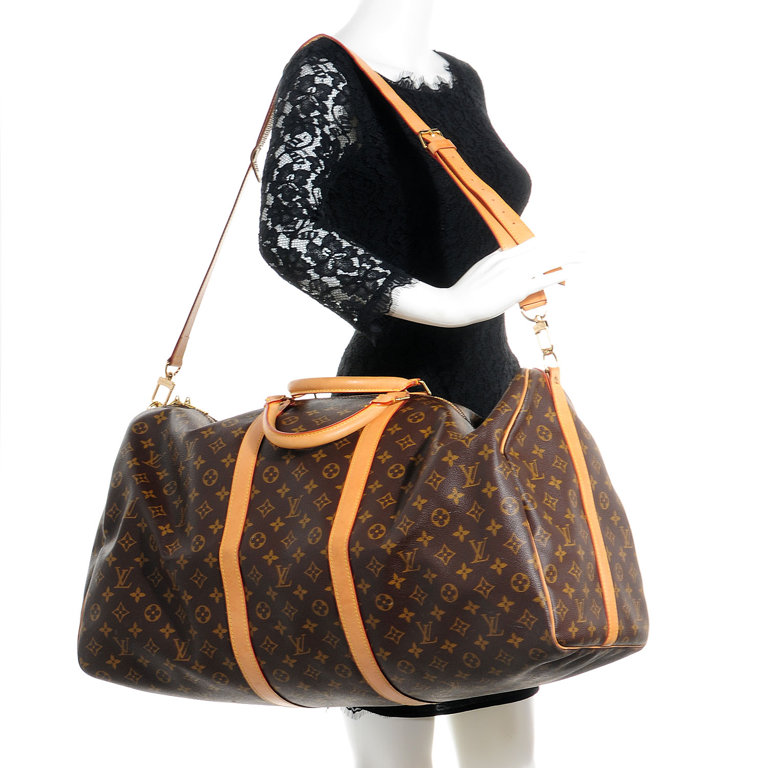 Pre-Owned Louis Vuitton Keepall Bandouliere NoStrap 60 Monog 