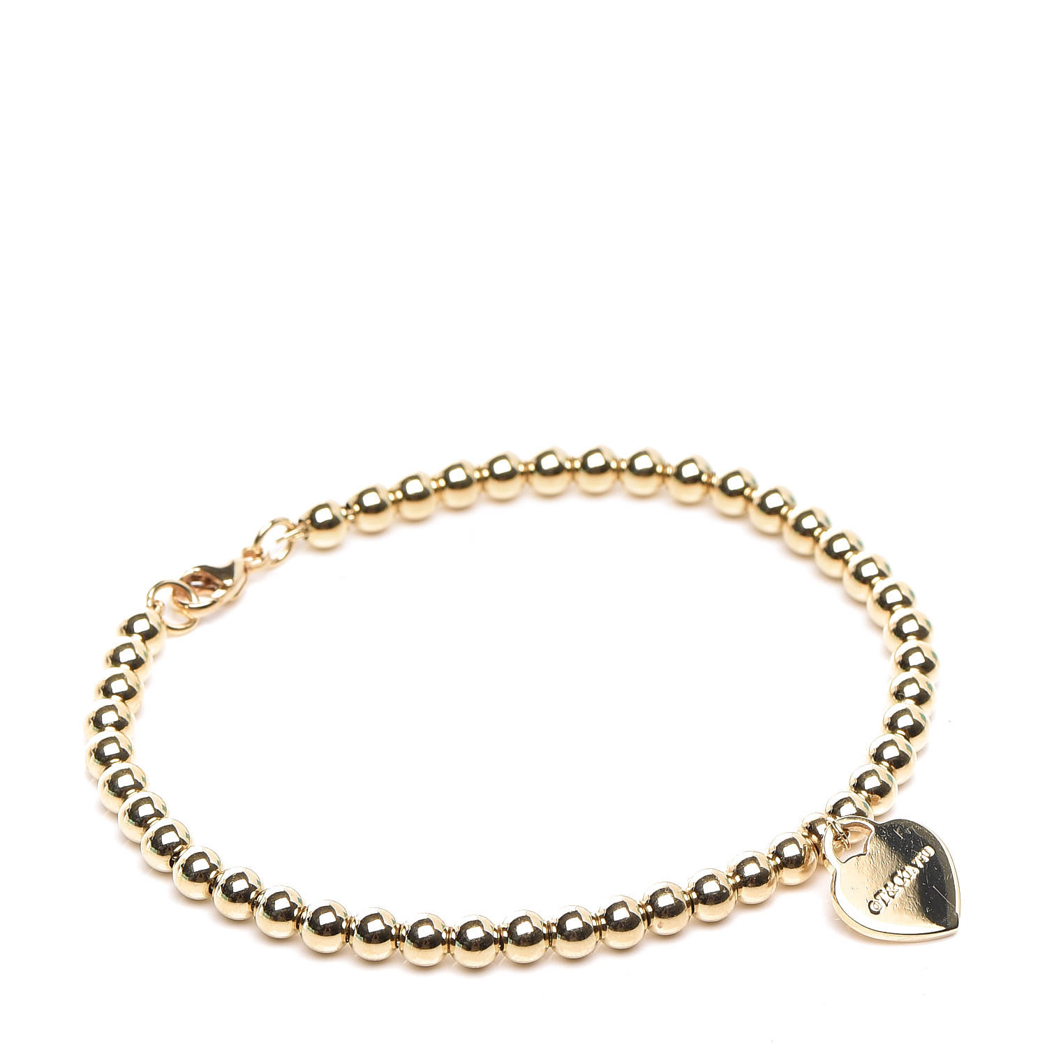 tiffany gold bead bracelet