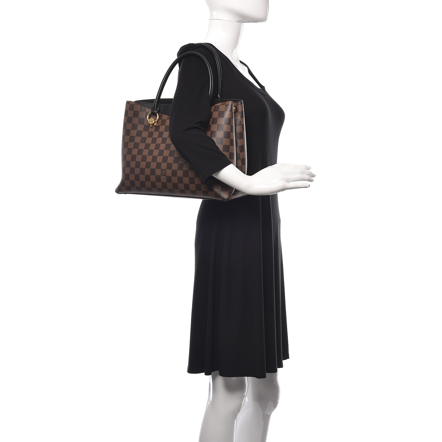 LOUIS VUITTON Damier Ebene LV Riverside Black 457861